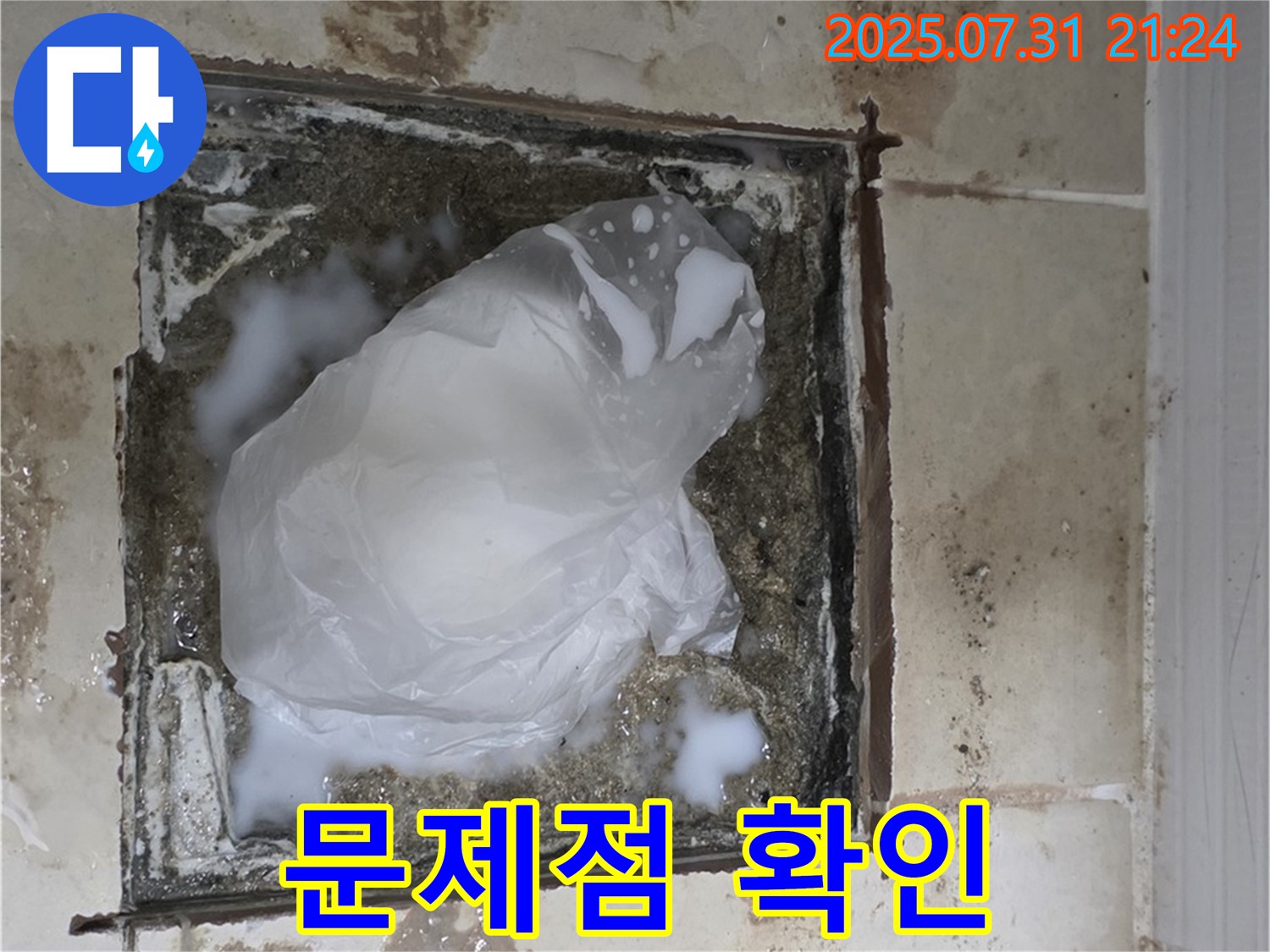 고양시 - 욕실 하수구 누수, 문제점 발견