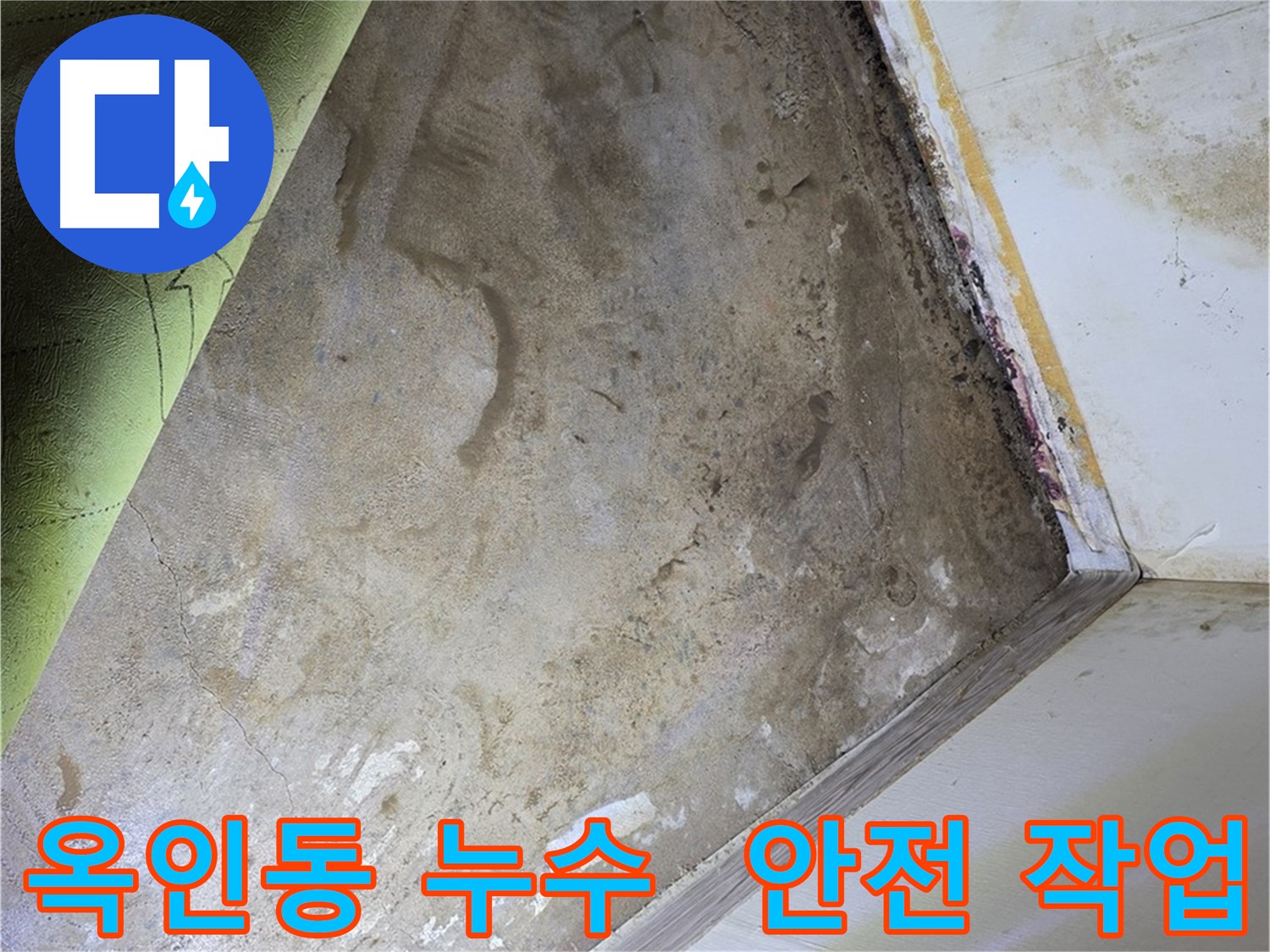 옥인동 누수 - 곰팡이 제거 작업 시작