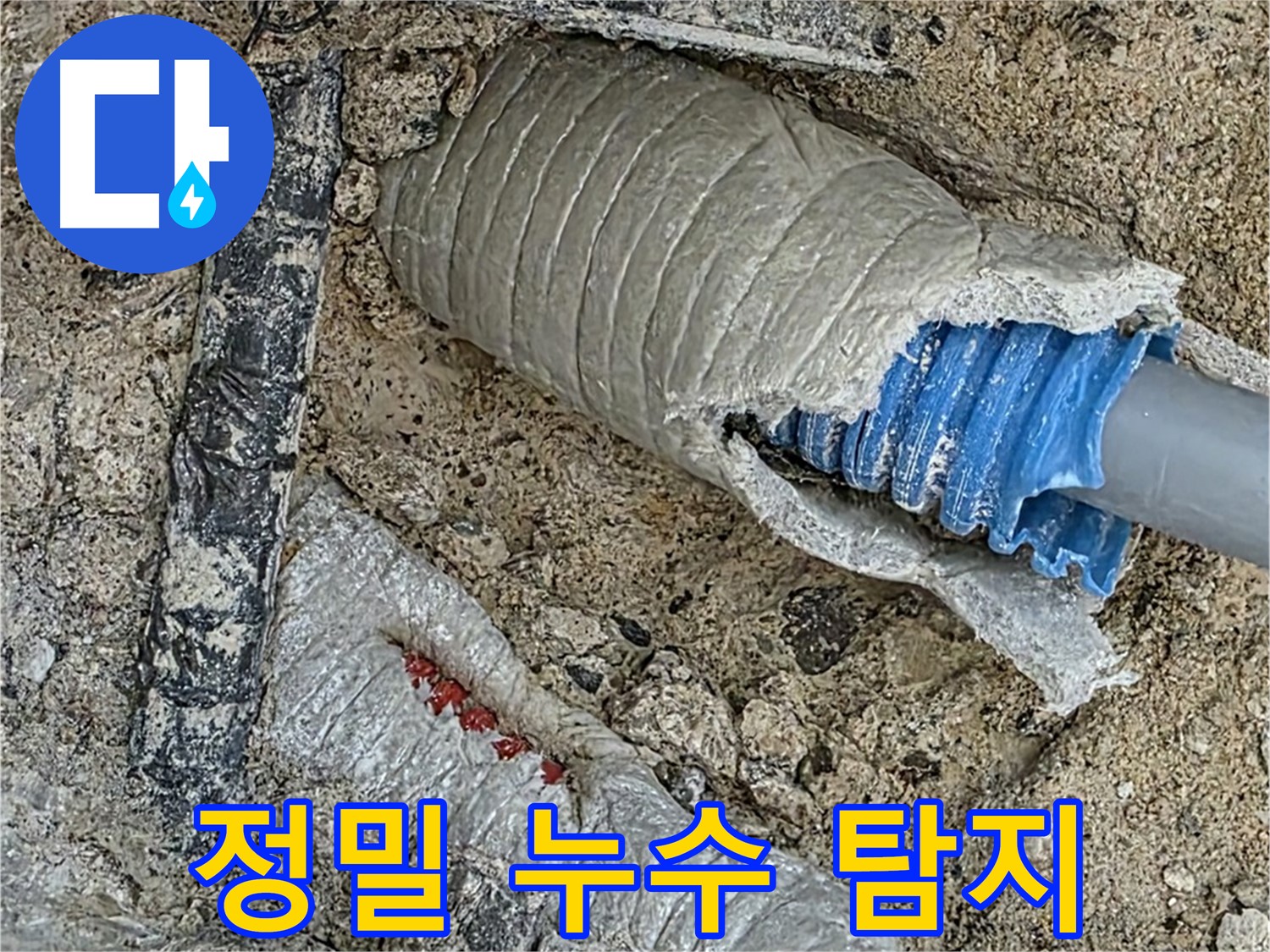 양주 삼숭동 자이아파트 누수 탐지 - 첨단 장비를 사용하여 정확한 누수 지점을 찾아내는 모습입니다.