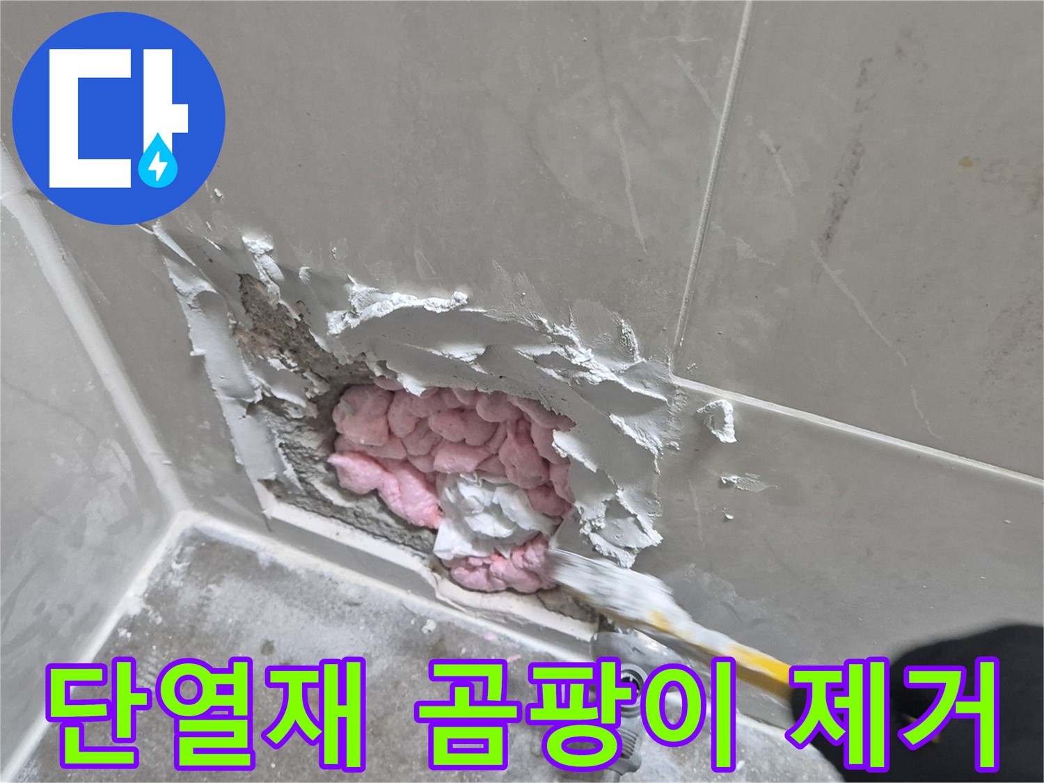 단열재 곰팡이 제거 - 싹!