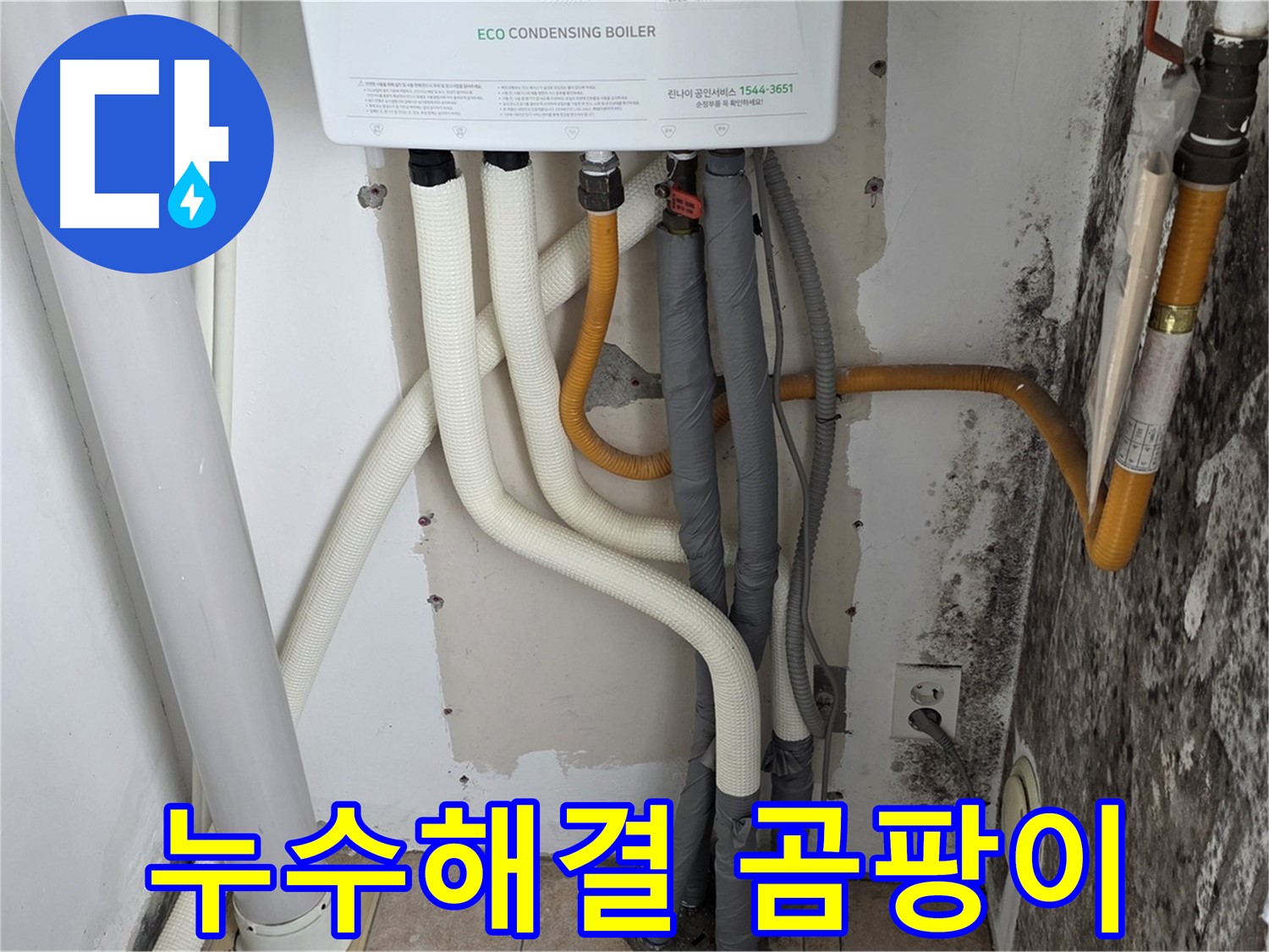성북구 길음동 아파트 누수 해결 - 보일러 배관 누수와 곰팡이 문제 해결 전문 업체