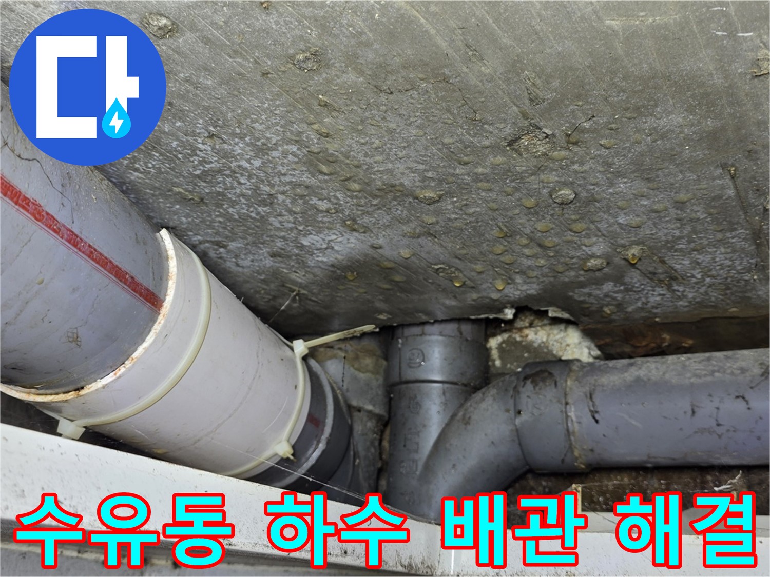 수유동 삼광빌라 누수 - 하수 배관 문제 완벽하게 해결
