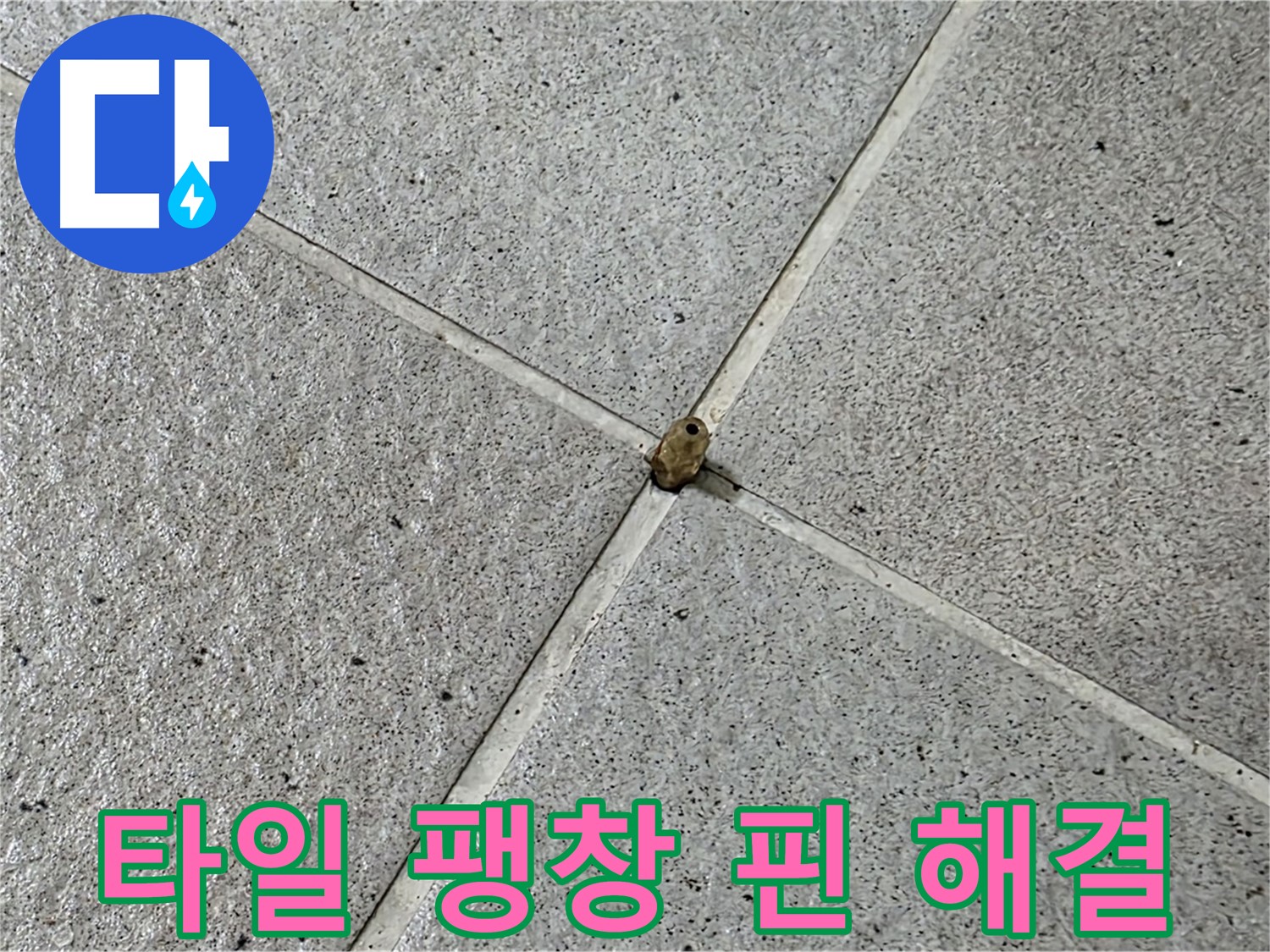 성남 분당 산운로 아파트 - 타일 팽창 핀 누수, 완벽하게 해결했습니다!