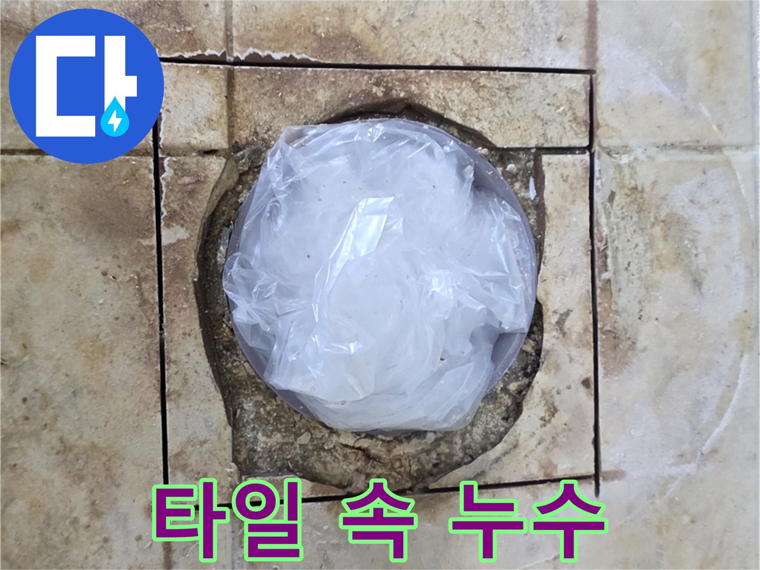 깨진 타일 속 누수 - 꼼꼼한 점검으로 찾아낸 숨은 누수