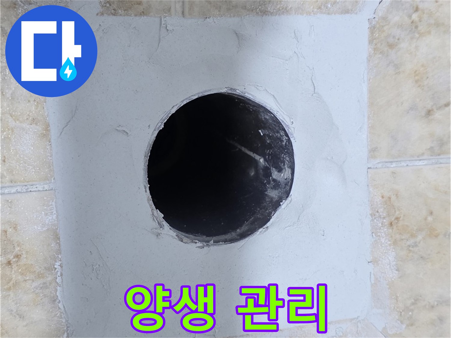 시멘트 작업 후 꼼꼼한 양생 관리 - 튼튼하게!