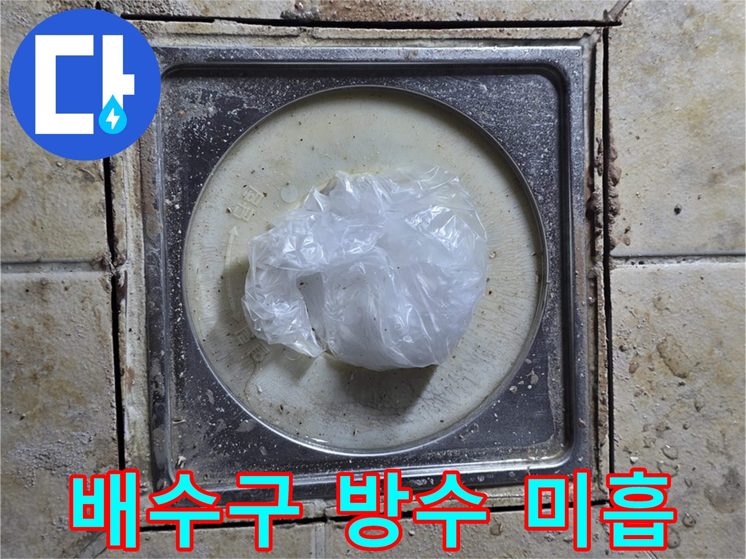 욕실 배수구 방수 미흡 - 누수 긴급 해결