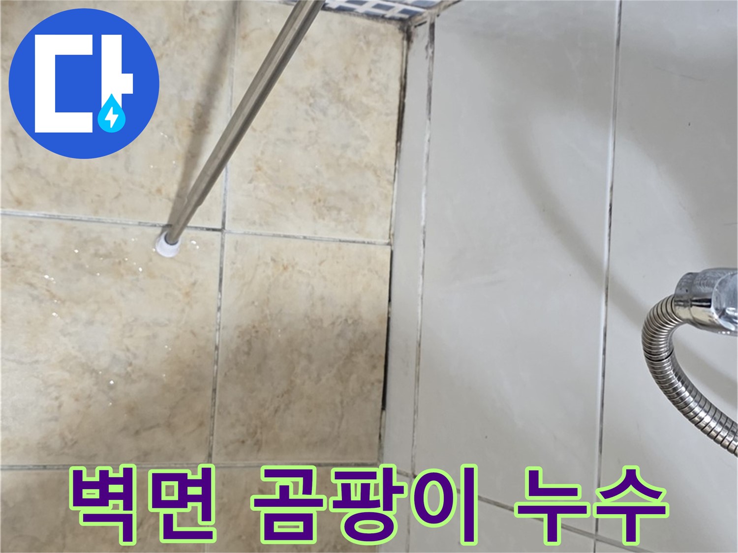 욕실 벽면 곰팡이 - 누수 초기 증상 - 확인 필요