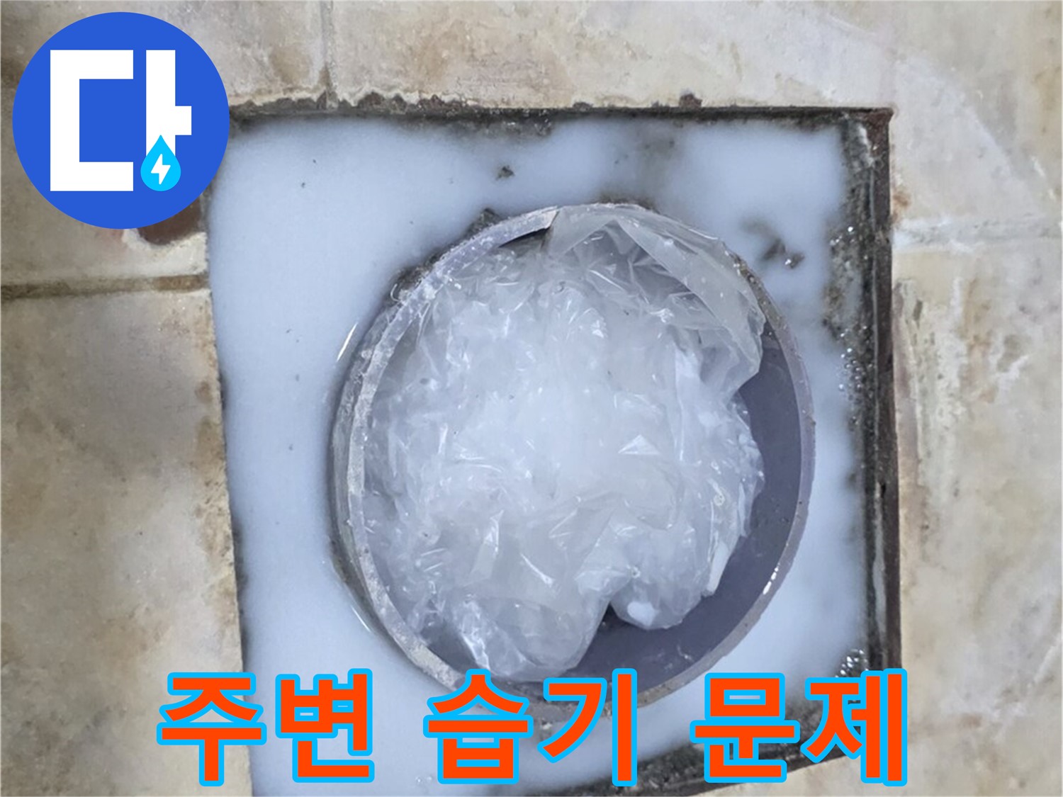 하수구 누수 - 주변 습기 문제 해결 과정