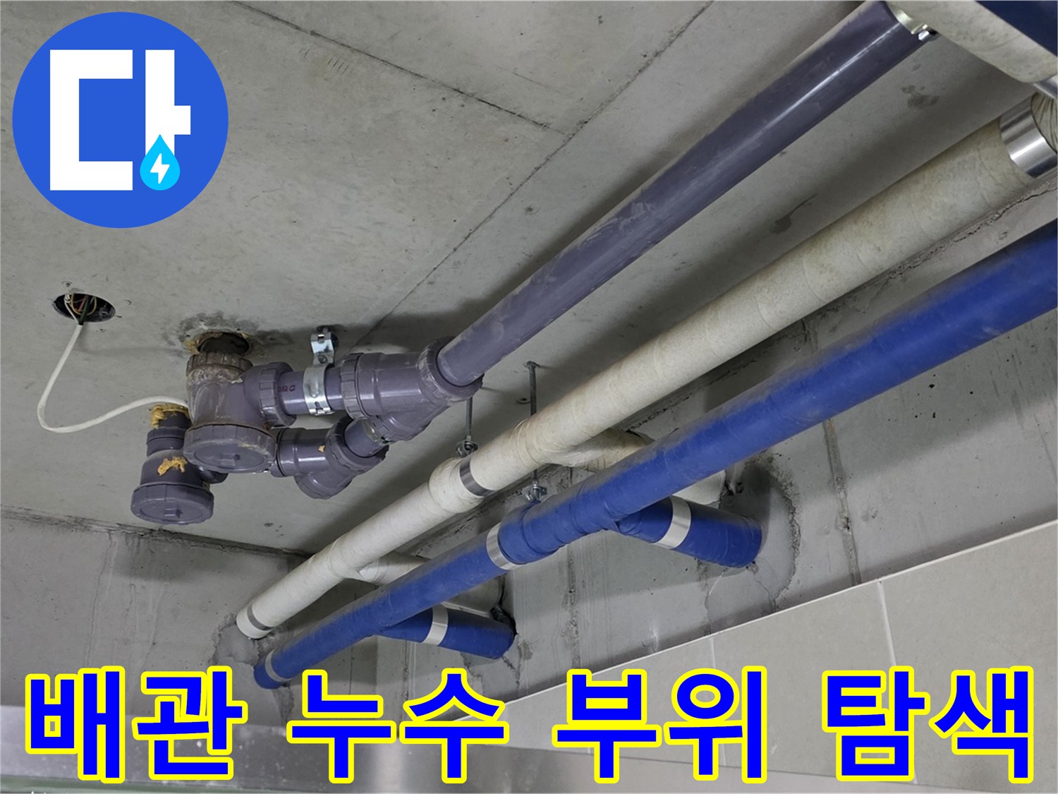 분당 산운마을 상가 배관 누수 부위 탐색 - 첨단 장비로 정확하게!