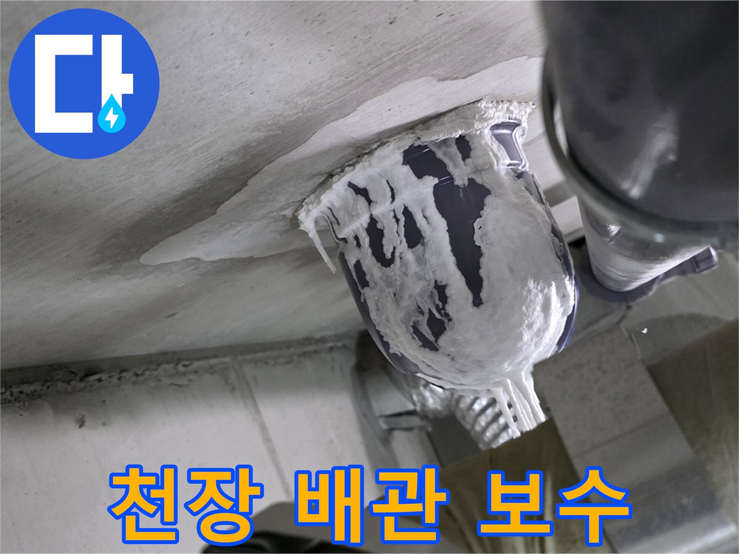 분당 운중동 산운마을 - 튼튼하게 보수한 천장 배관 누수 해결