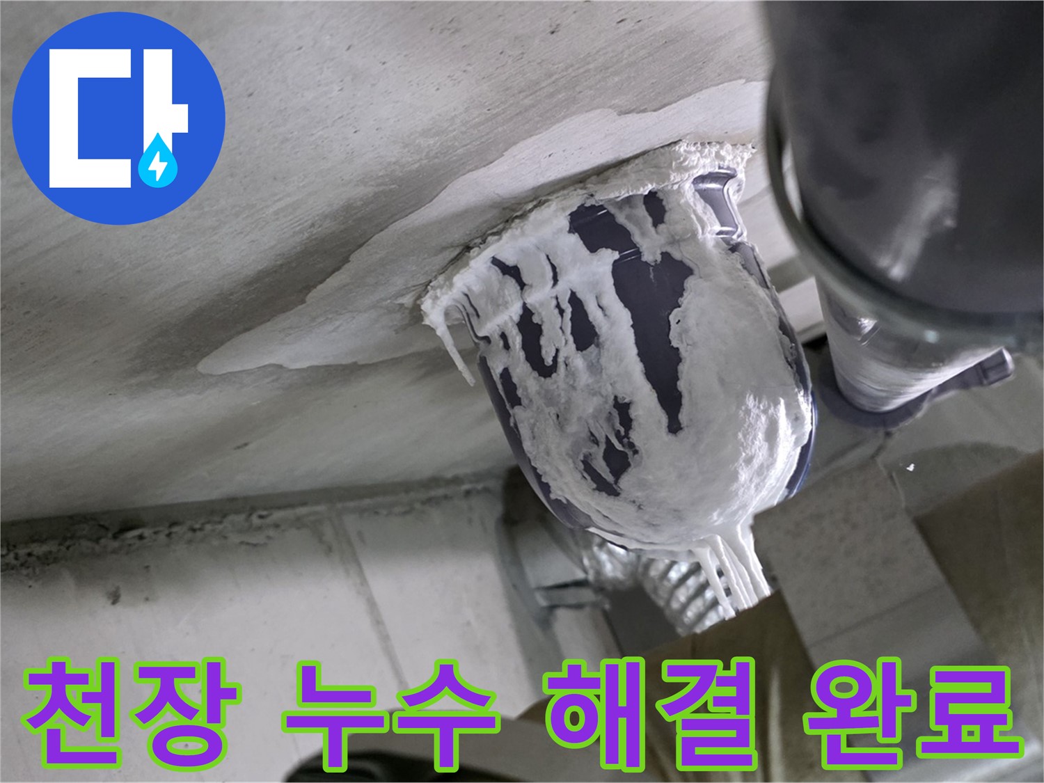 분당 운중동 아파트 누수 - 천장 누수 원인을 찾아 완벽하게 해결