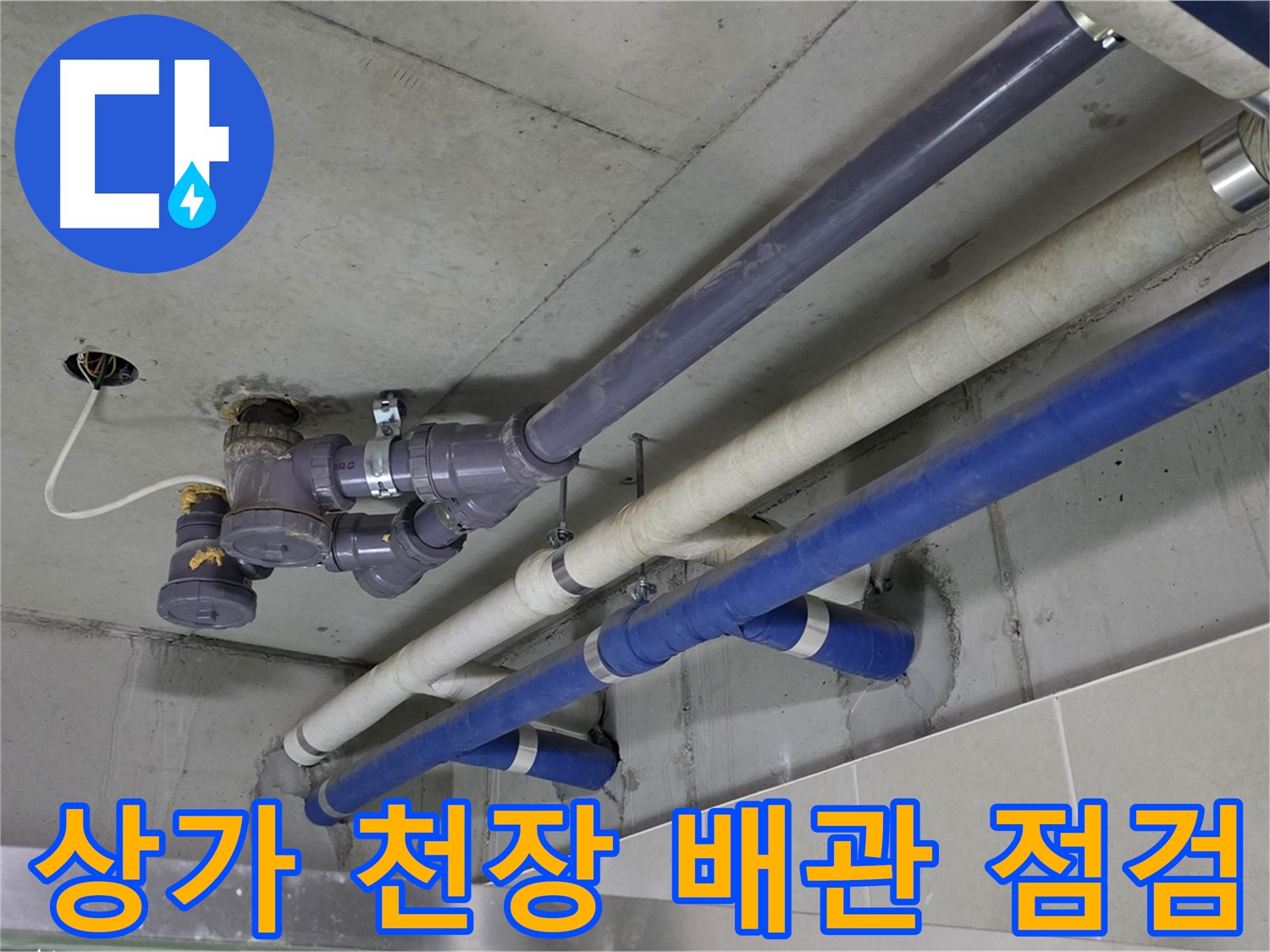 성남 분당 상가 천장 배관 점검 - 꼼꼼한 확인과 완벽한 해결
