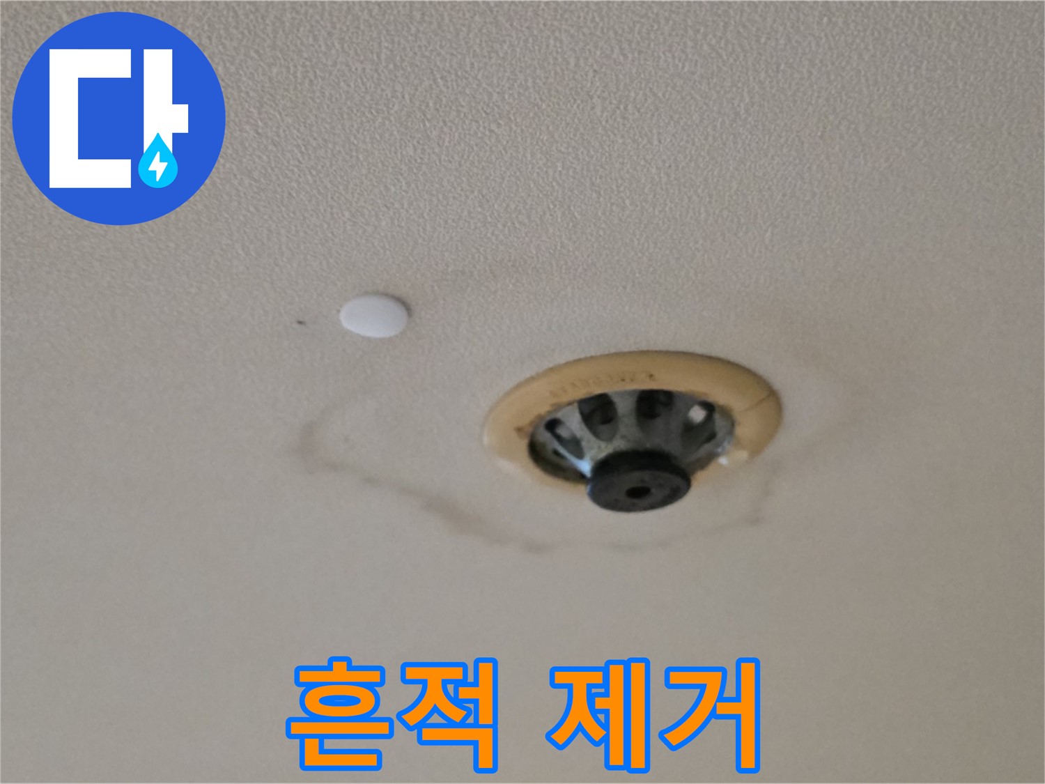 누수 흔적 제거 - 깨끗한 천장