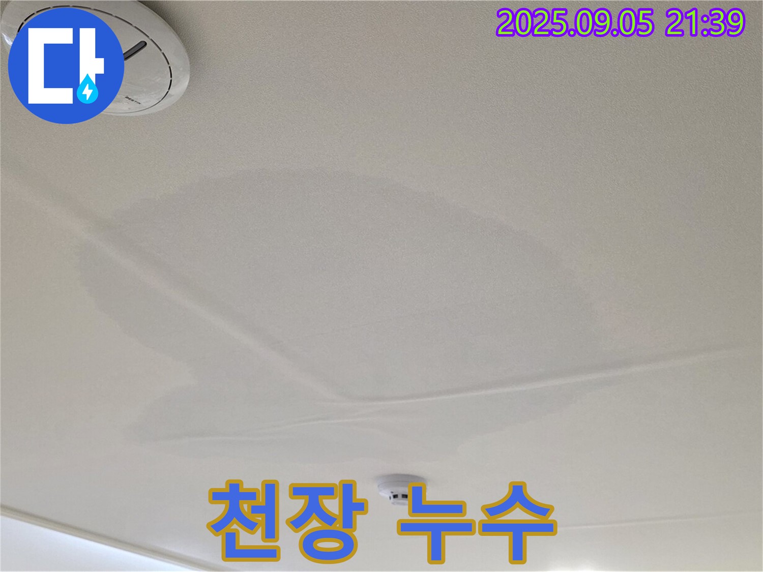 사가정 센트럴아이파크 누수 - 심각한 천장 누수 모습