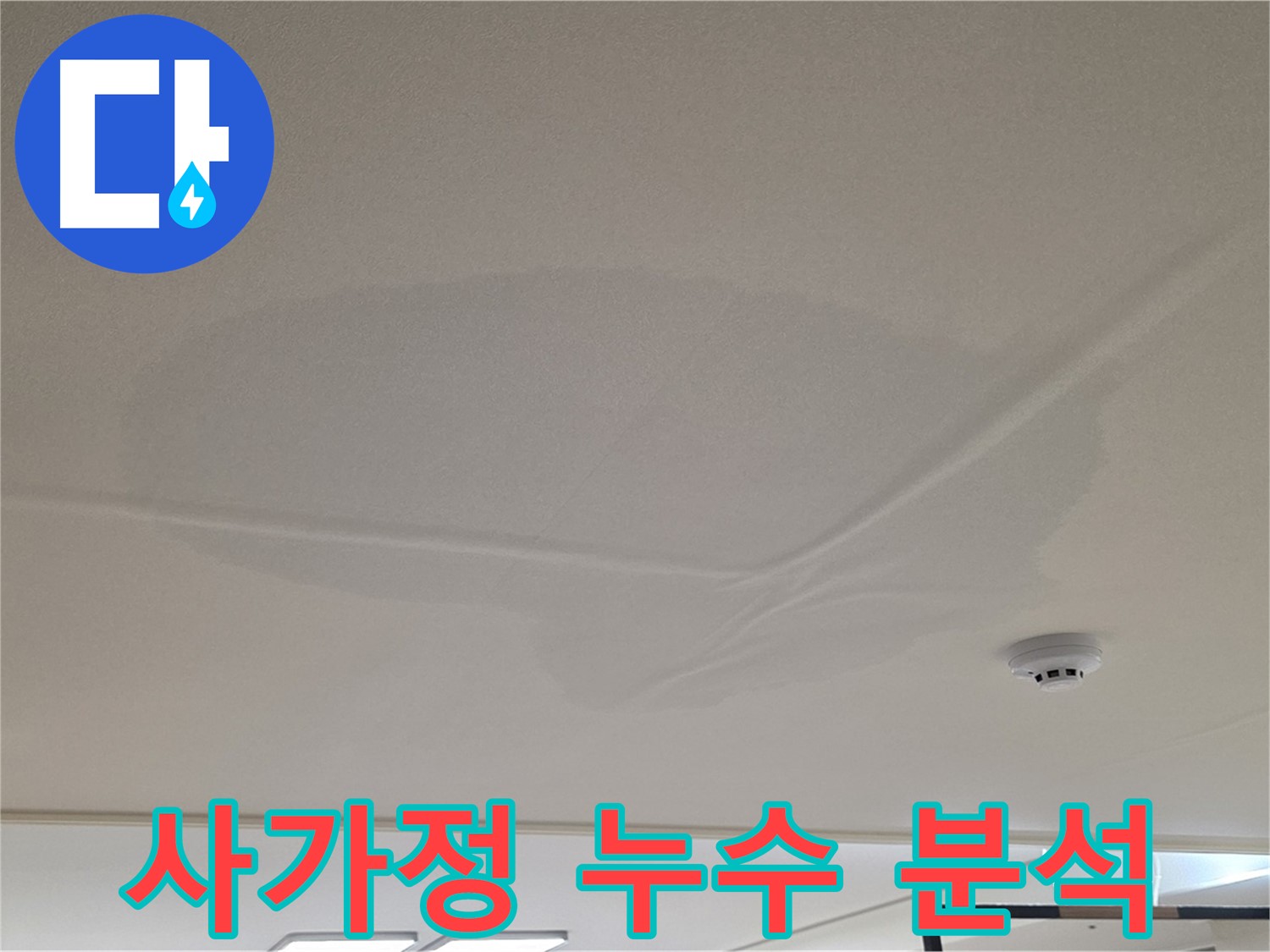 사가정 아파트 천장 누수 - 젖은 천장 - 긴급 원인 분석
