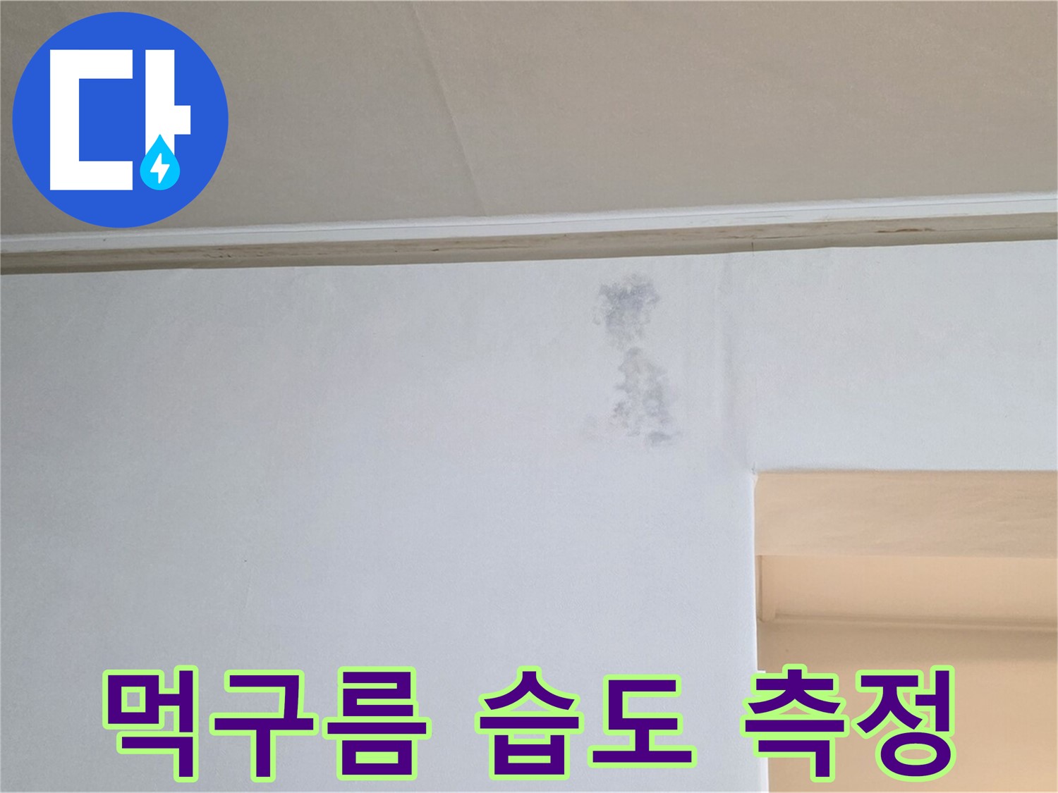 먹구름 얼룩 습도 측정 - 곰팡이 & 습기 정밀 분석