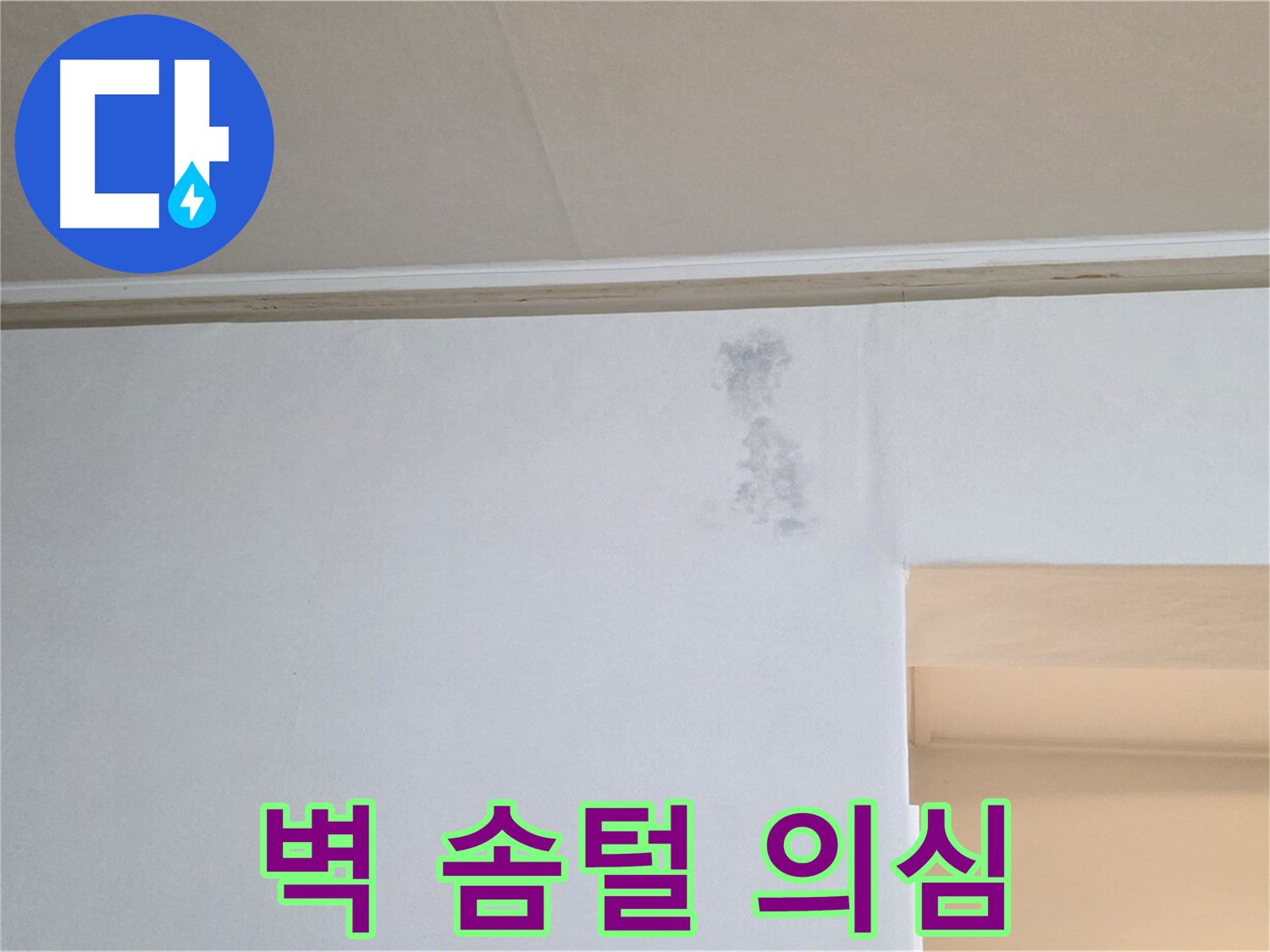 벽 솜털 - 곰팡이 & 누수 초기 징후