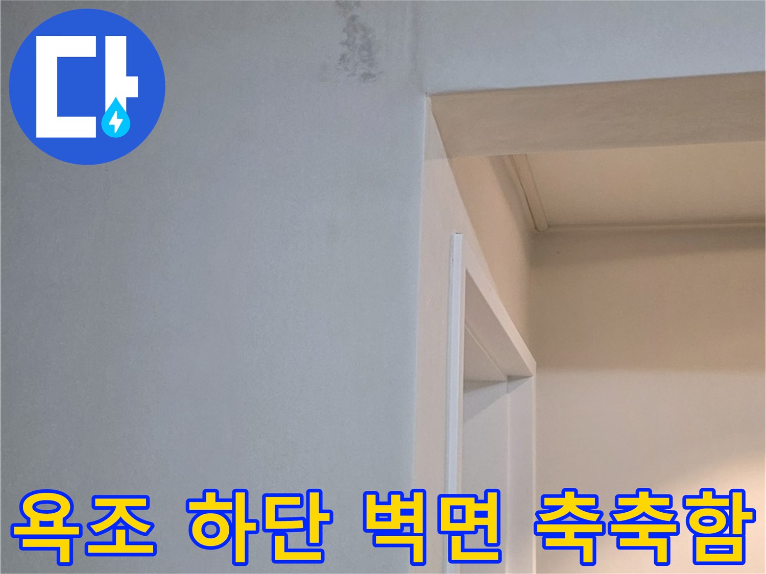 일동 기산리 아파트 욕조 하단 벽면 축축함 - 누수 가능성 진단 및 해결