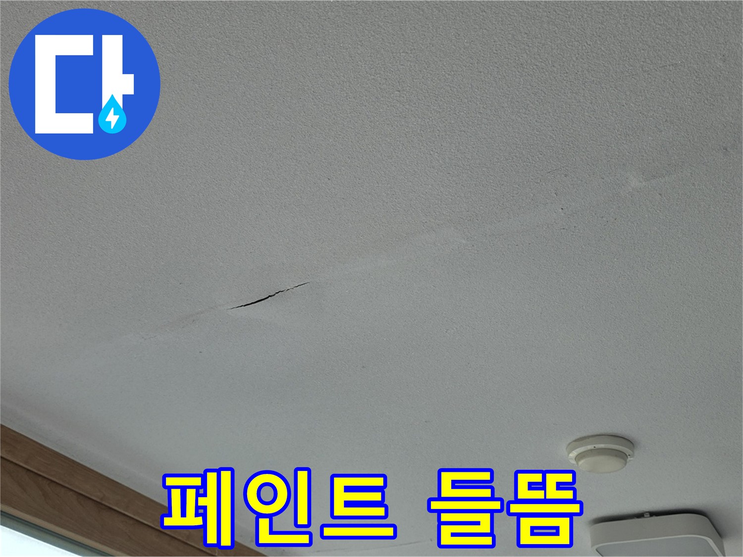 포천시 일동면 아파트 천장 - 페인트 들뜸 현상