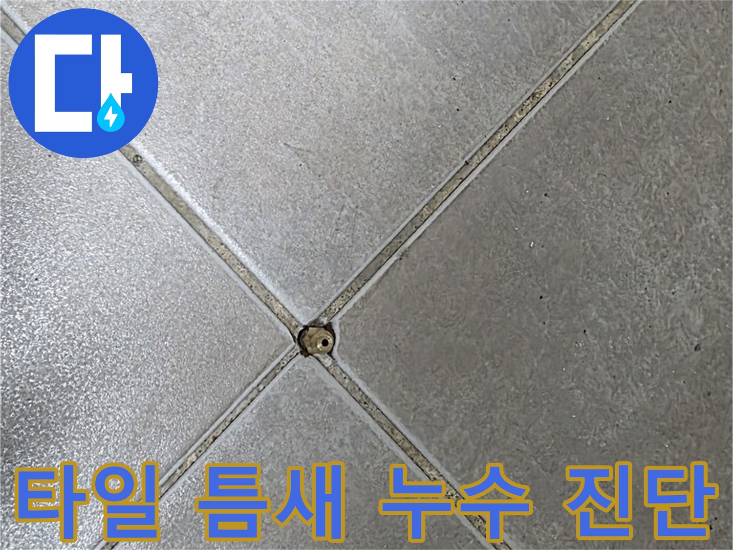 양주 옥정 율정마을 13단지 아파트 타일 틈새 - 누수 가능성 진단 중입니다.