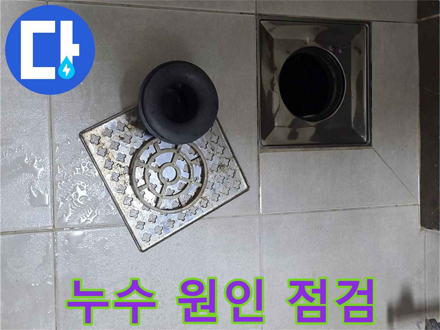 양주 옥정 율정마을 아파트 욕실 배수구 누수 원인 - 트랩 점검으로 꼼꼼하게 확인
