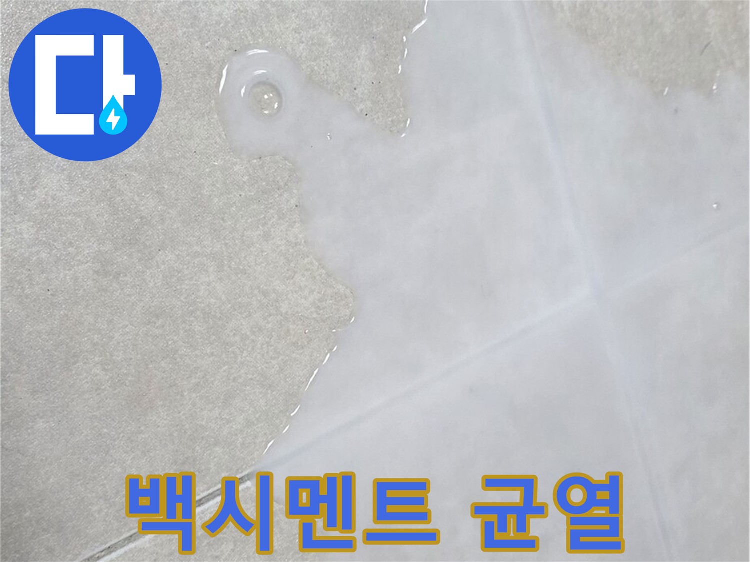 율정마을13단지 아파트 타일 틈새 백시멘트 균열 - 누수 가능성 진단 및 보수
