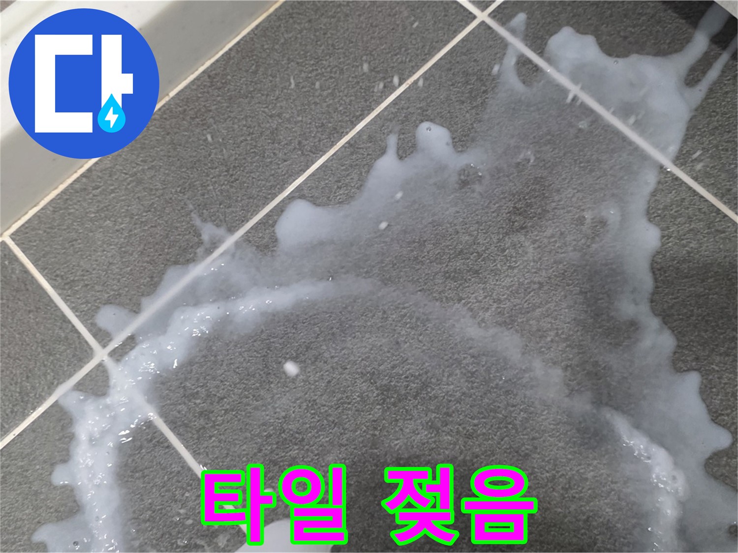 파주시 동패동 운정어반프라임 1201동 아파트 타일 젖음 - 누수탐지 전문 업체가 누수 진단과 꼼꼼한 시공으로 문제를 해결합니다.