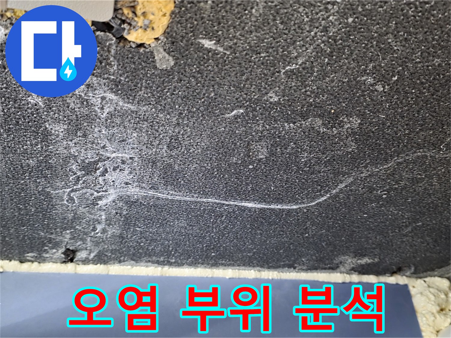 파주시 동패동 운정어반프라임 천장 누수 - 오염 부위 집중 분석