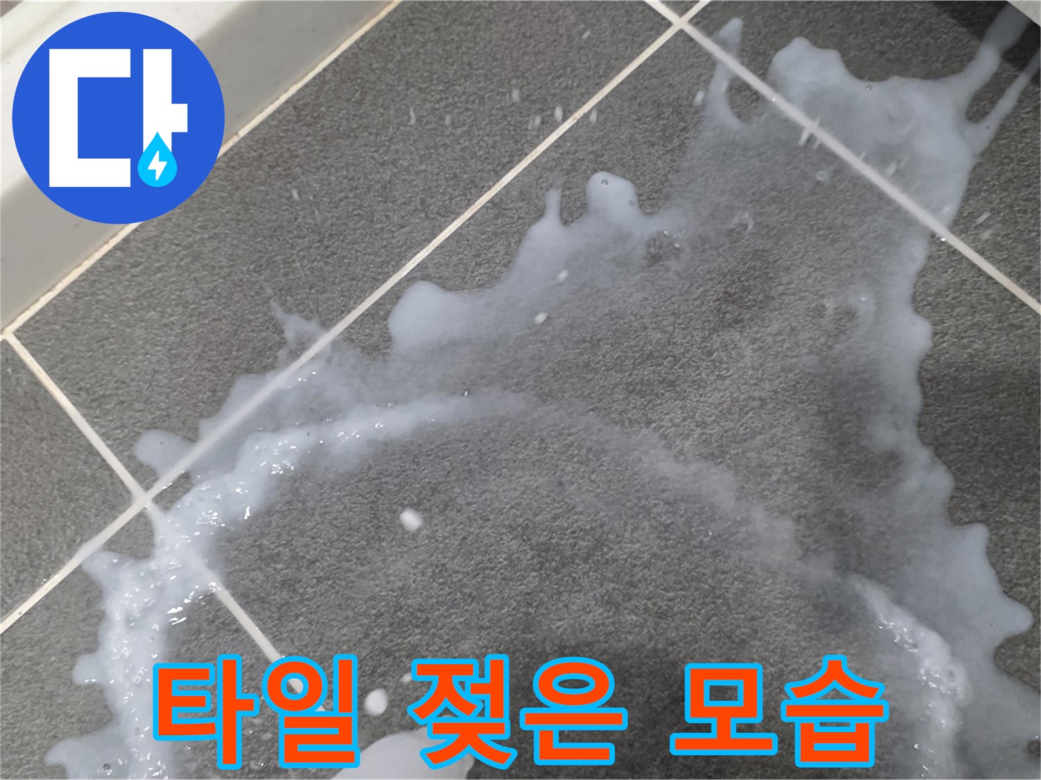 파주시 동패동 운정어반프라임 타일 젖은 모습 - 누수탐지 전문 업체가 정확한 진단과 완벽한 시공으로 누수 문제를 해결합니다.