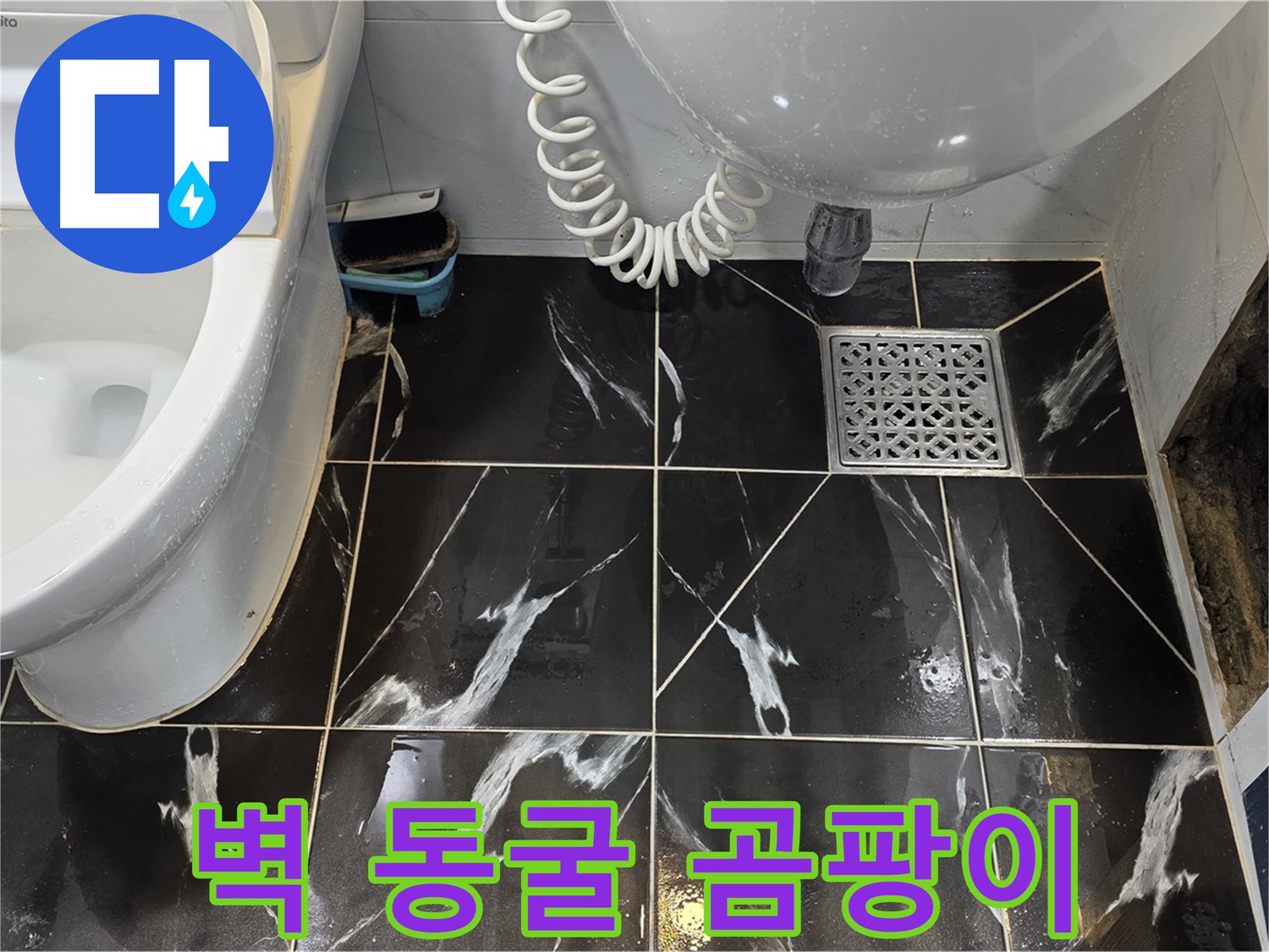 중계로8길 39 욕실 누수 - 벽 동굴 주변 곰팡이 냄새 진동