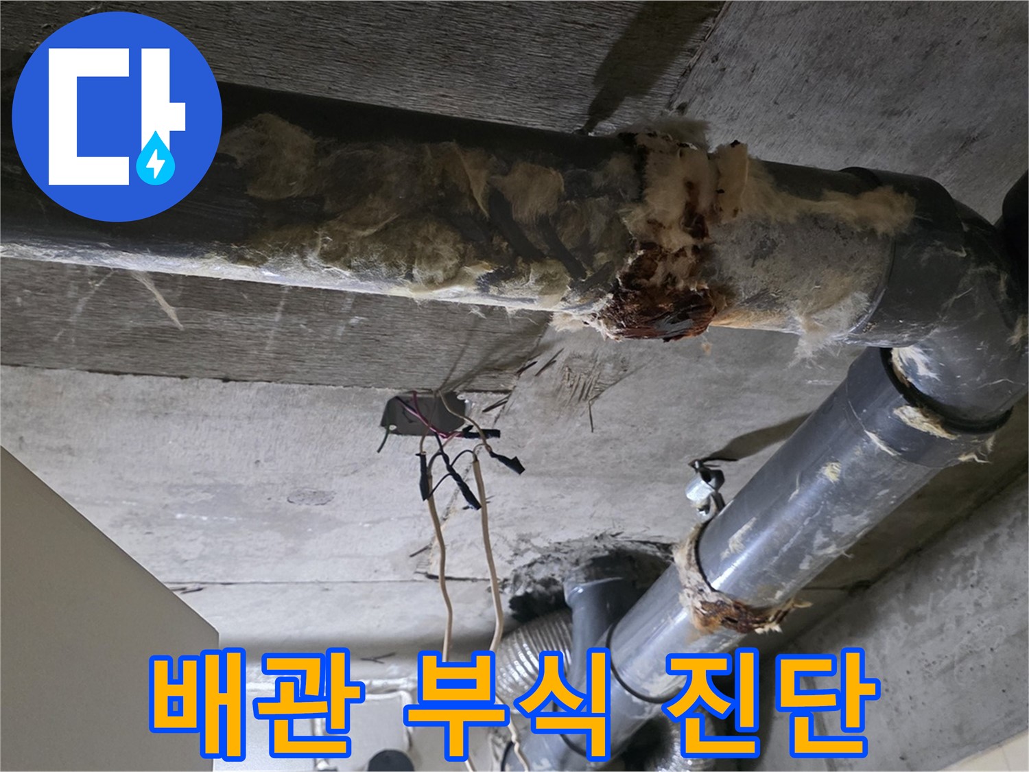 신사동 새절역현대아파트 누수 - 오수 배관 부식 긴급 누수 진단