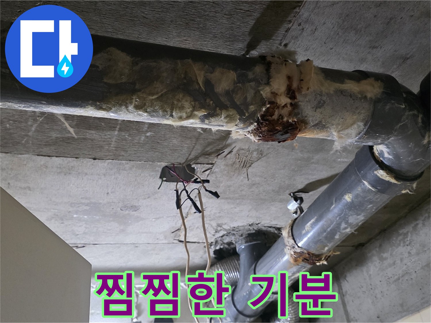 은평구 신사동 누수 - 낡은 오수 배관 - 찜찜한 기분 해결