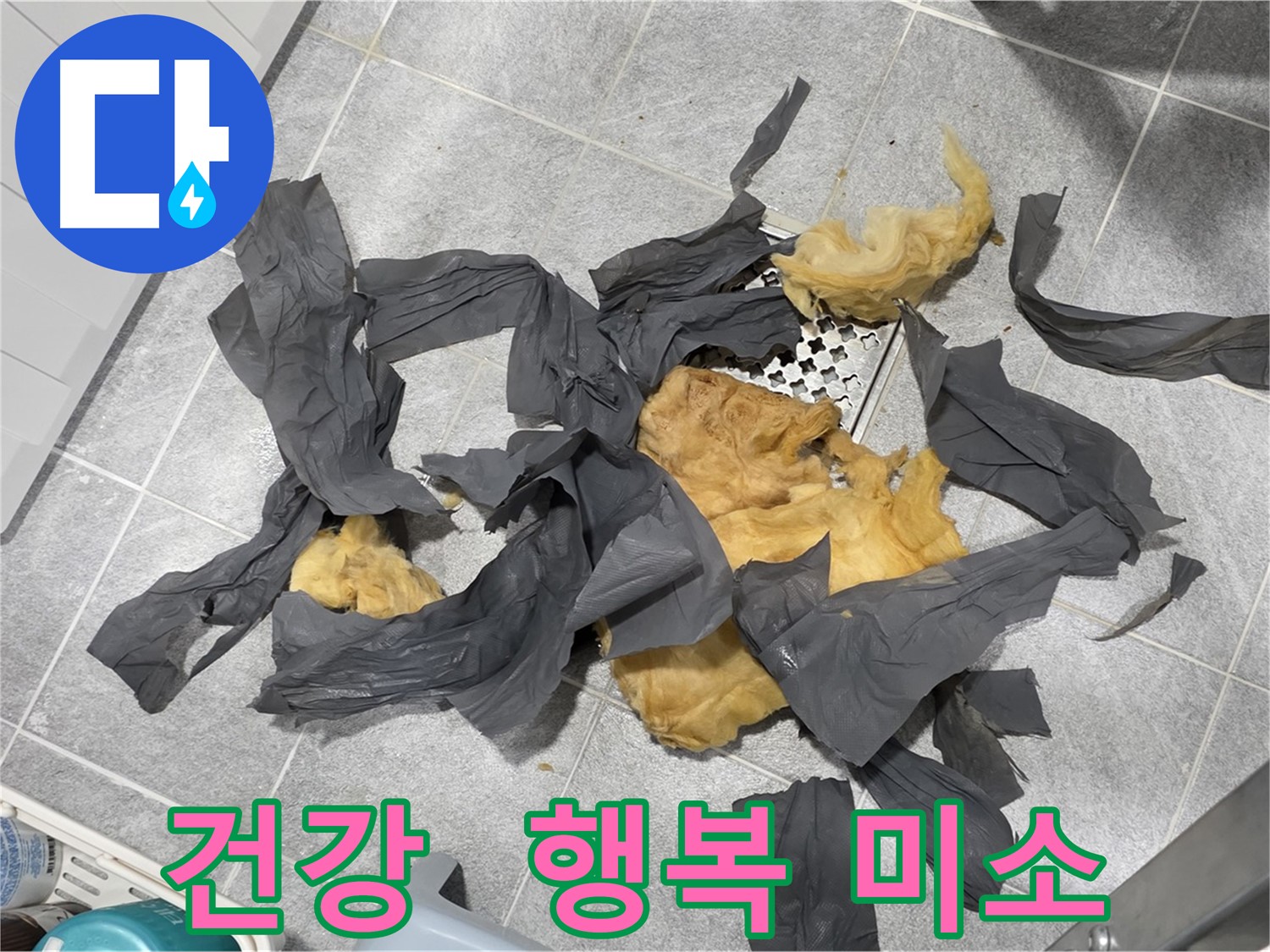 젖은 방음재 제거 - 건강한 공간, 행복한 미소