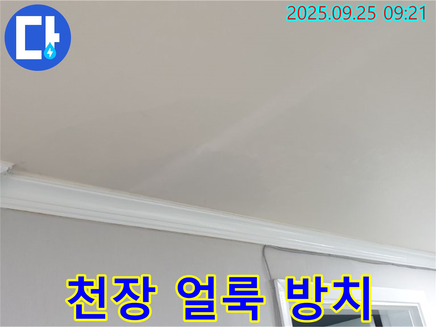 양주시 백석읍 연곡리 천장 얼룩 - 젖은 흔적을 방치하면 곰팡이와 구조 손상으로 이어질 수 있습니다.