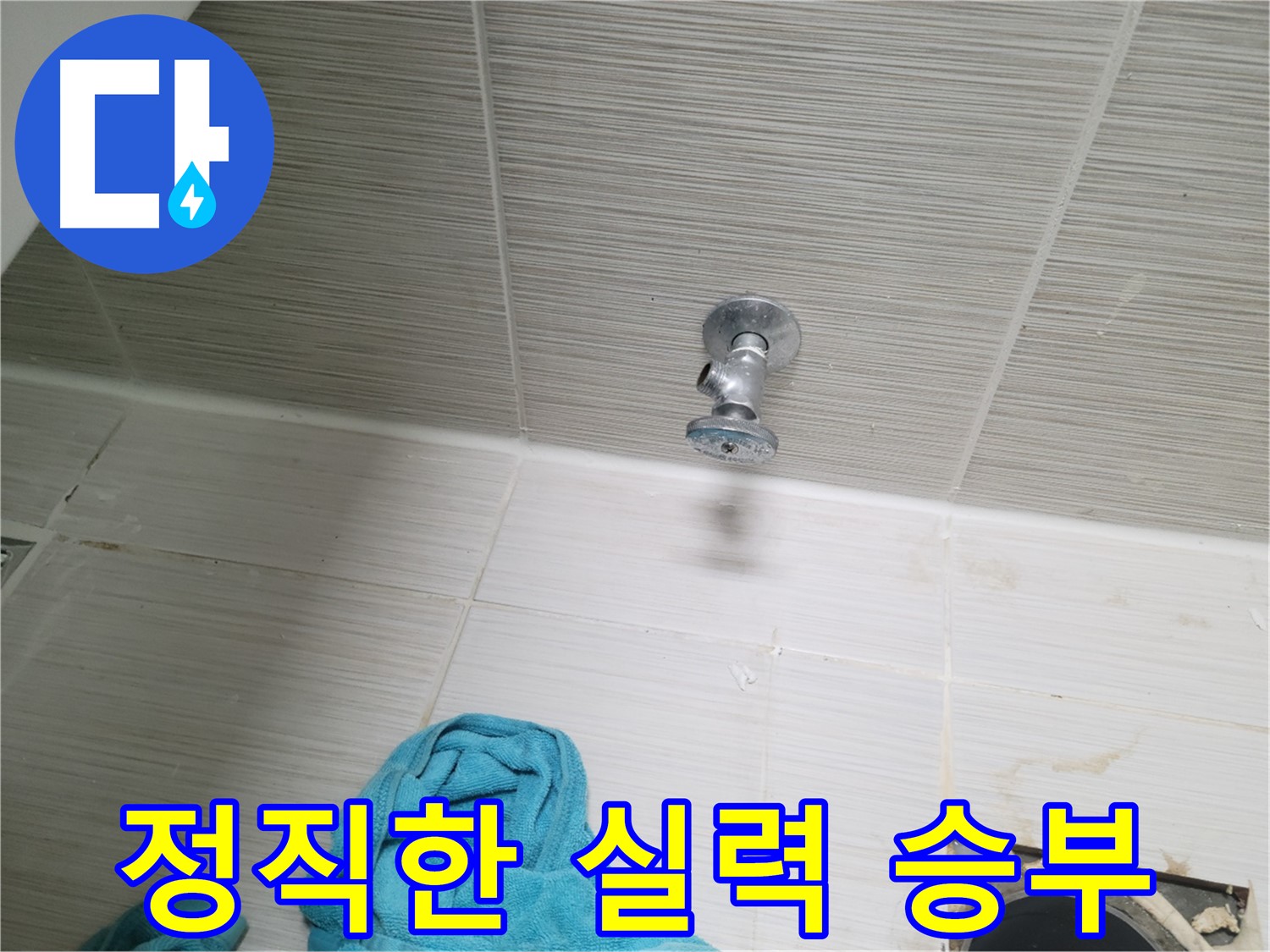 동두천 누수 - 샤워기 앵글밸브 누수, 정직한 실력으로 승부합니다!