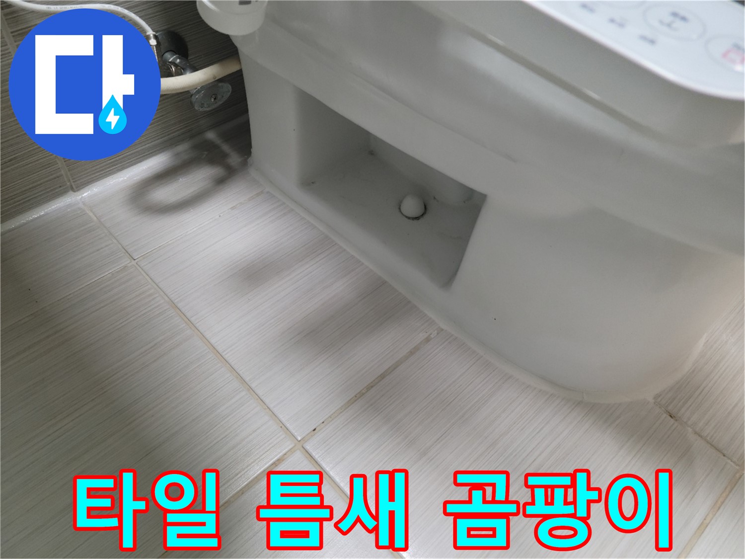 동두천 변기 누수 - 타일 틈새 곰팡이 심각 - 건강 주의