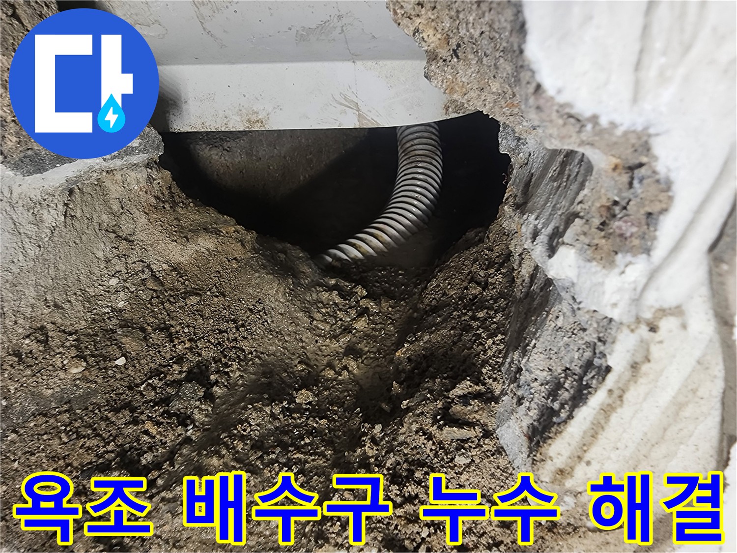 영등포구 당산동 욕조 배수구 누수 해결 - 배관 교체 및 연결 부위 보수