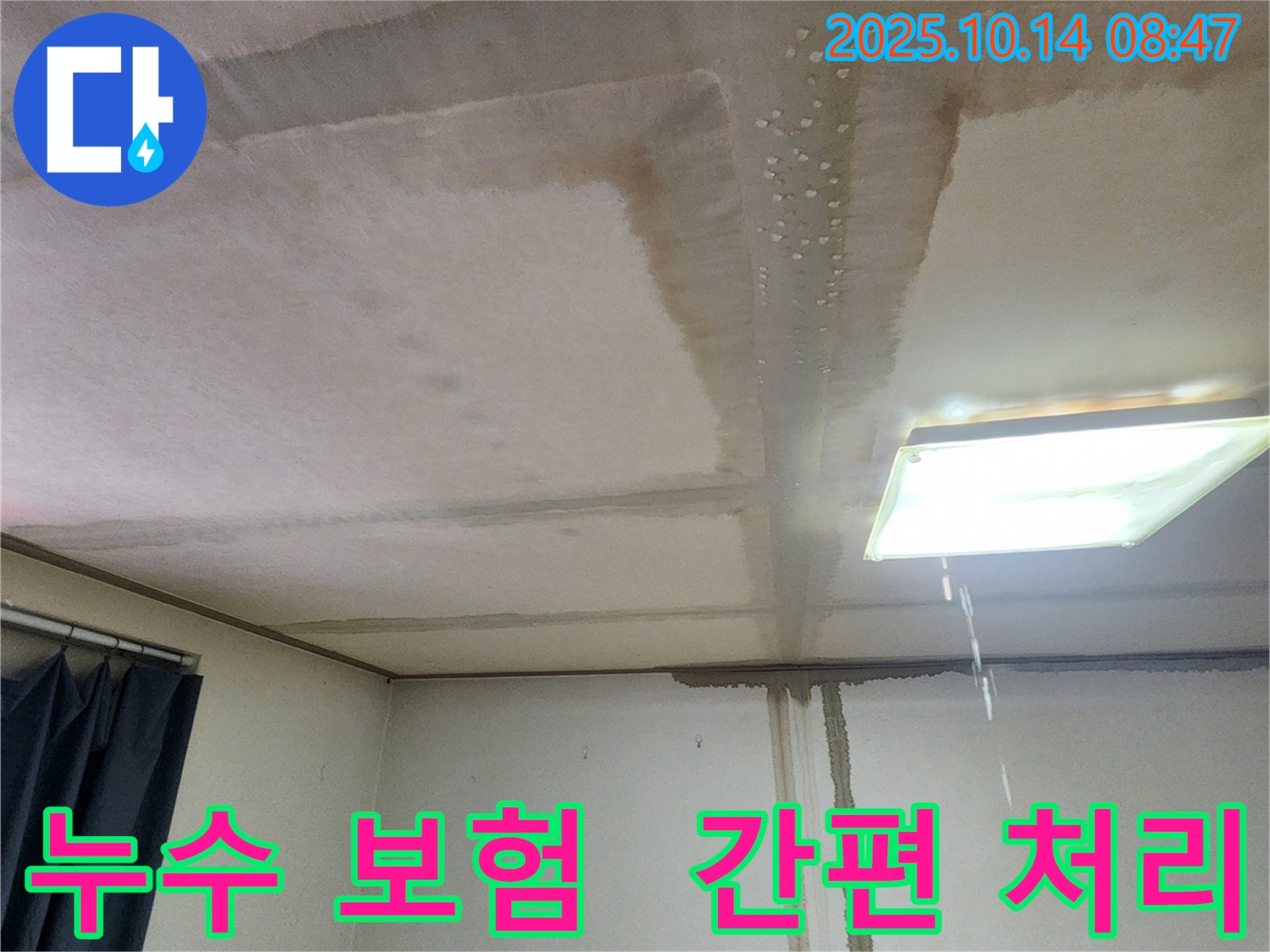 양주시 남면 두곡리 천장 누수 - 누수 보험, 복잡한 절차 간편하게
