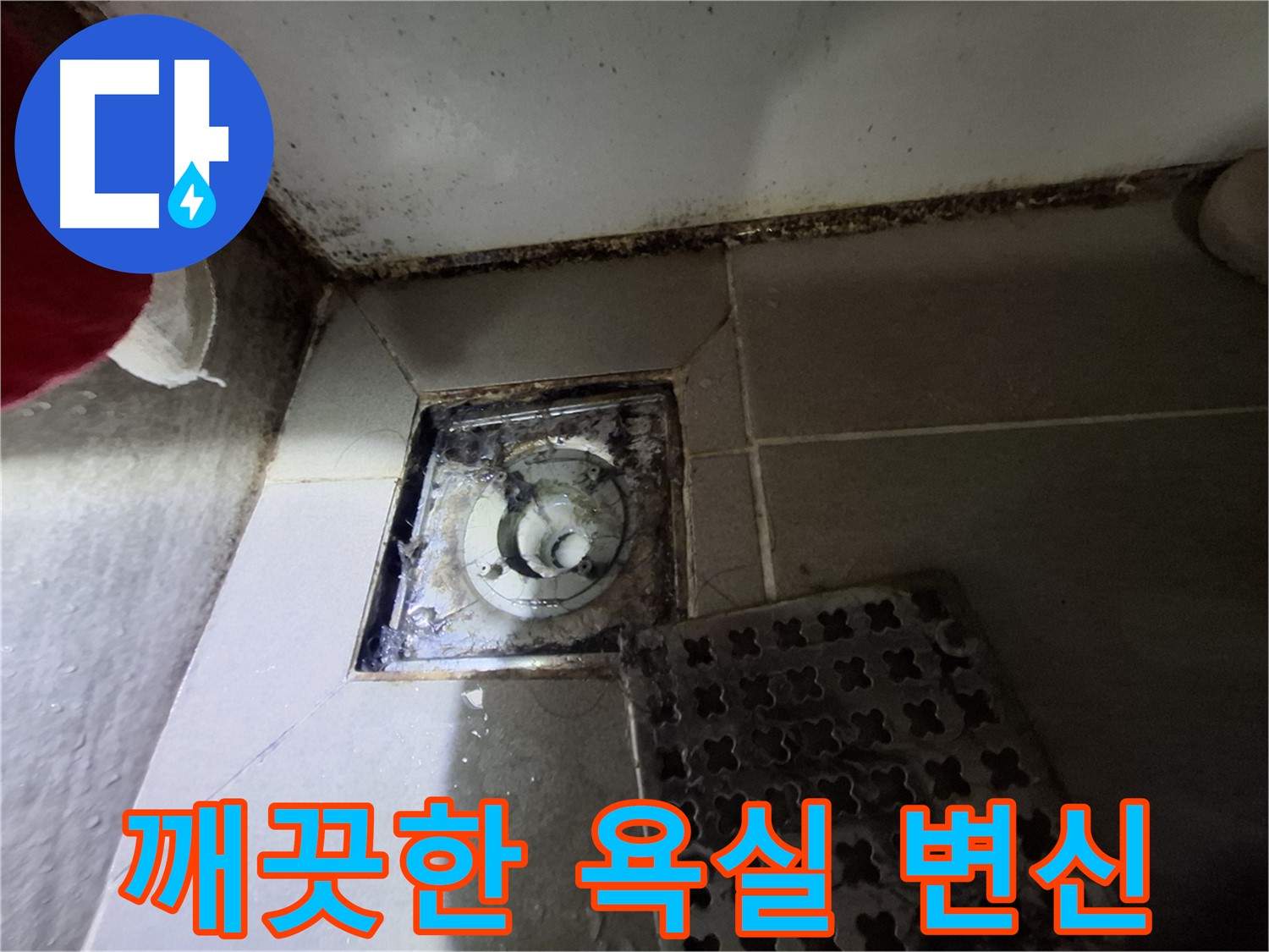 봇들마을2단지 아파트 욕실 - 곰팡이 완벽 제거, 깨끗한 욕실 변신