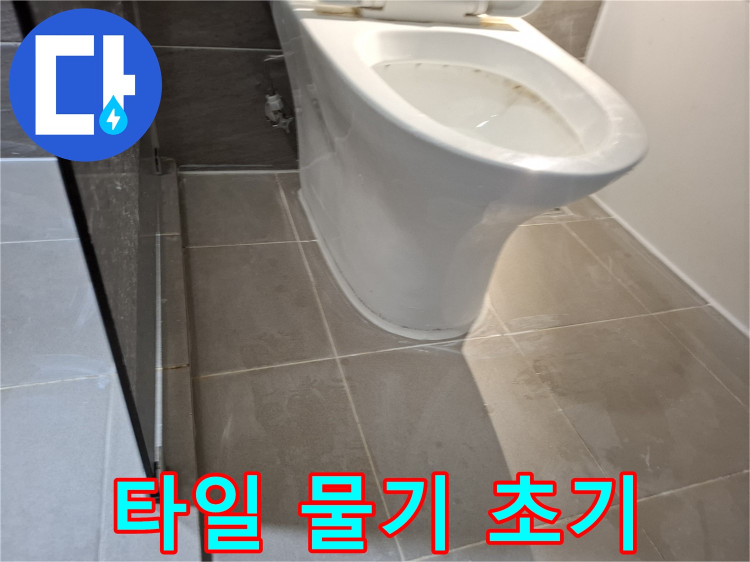 성남 삼평동 717번지 - 변기 옆 타일 물기 - 누수 초기 증상일까?