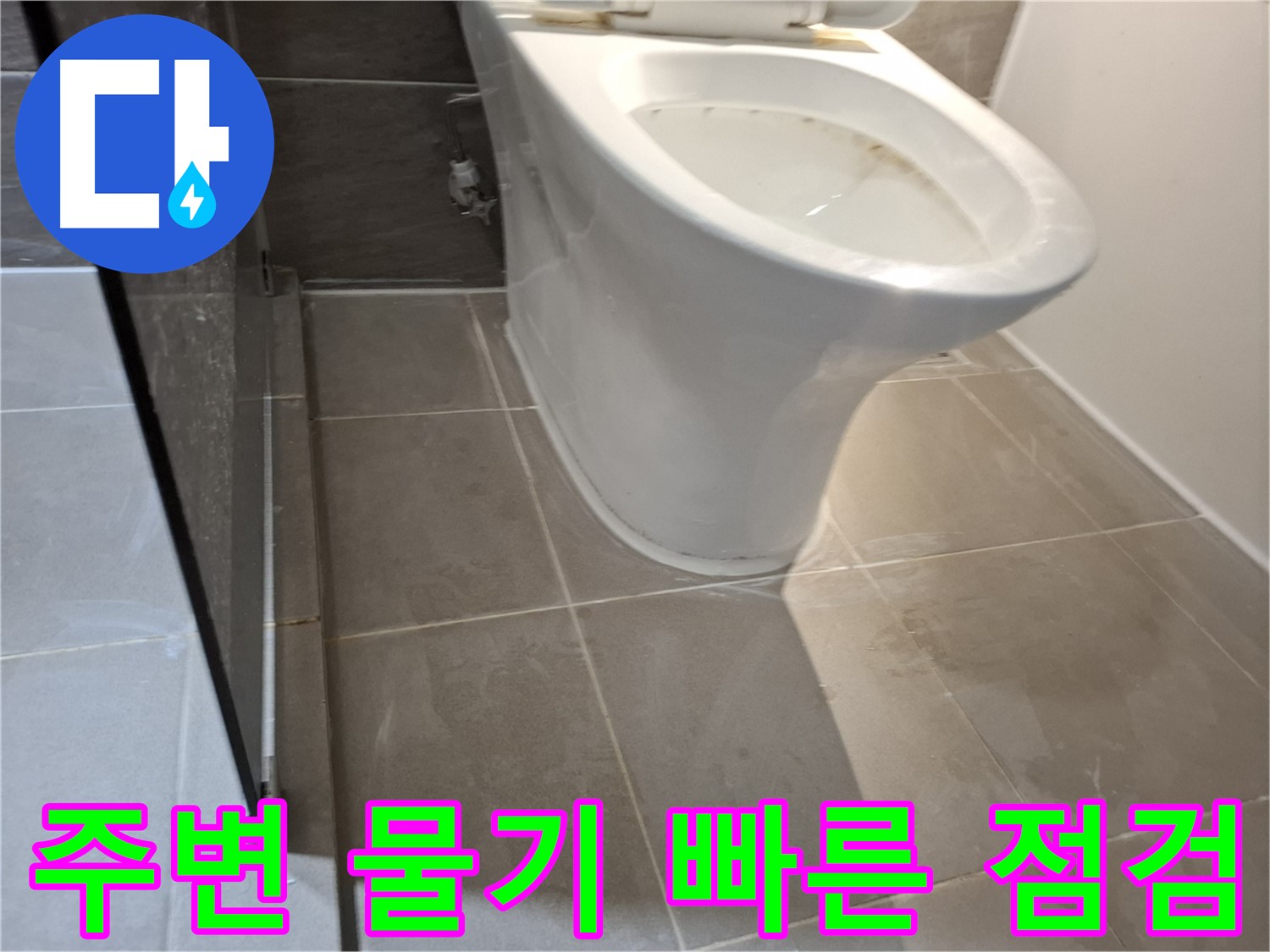 성남 삼평동 717번지 - 변기 주변 물기, 빠른 점검 필수