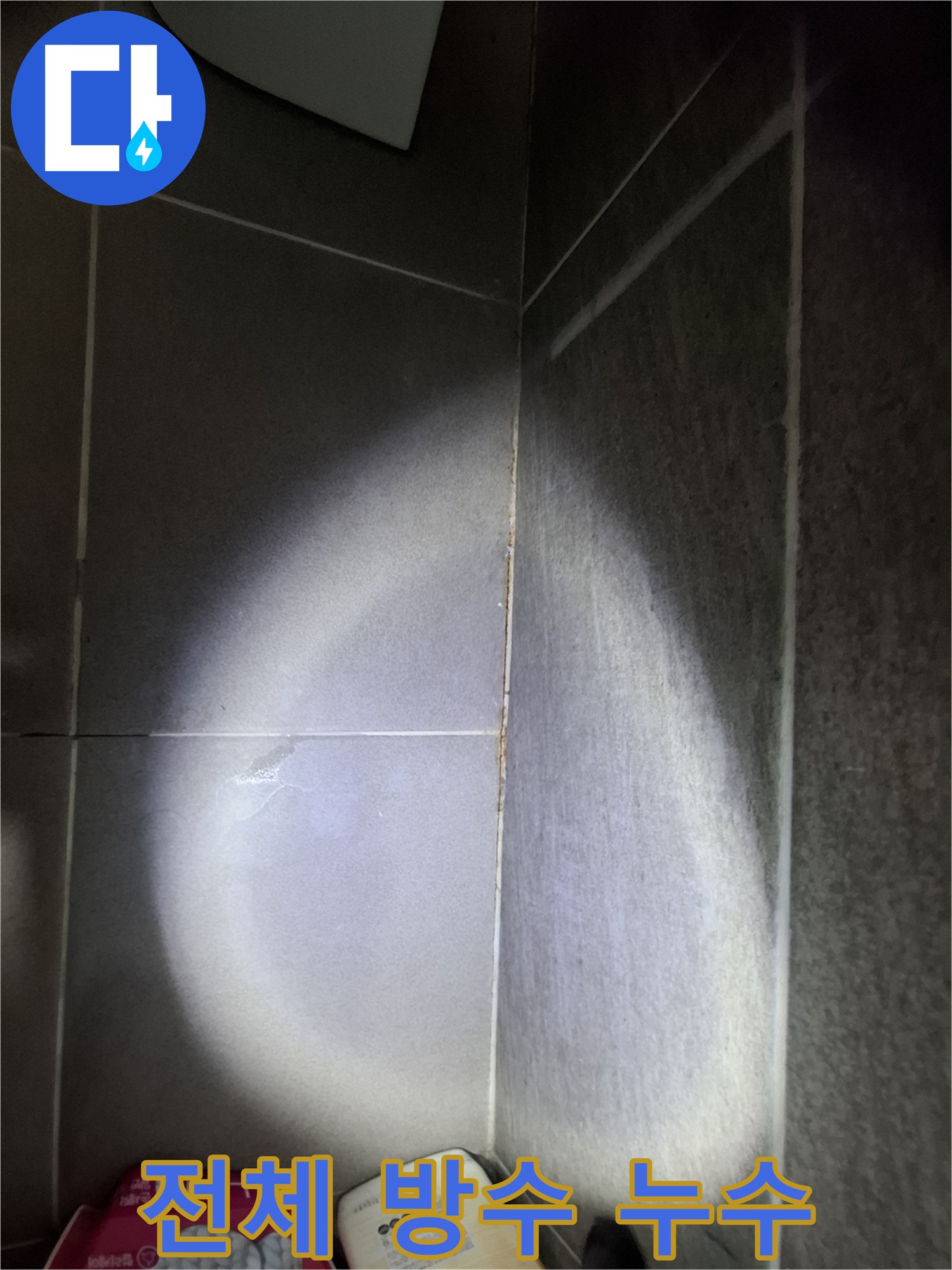판교 봇들마을 누수 - 욕실 전체 방수 공사로 누수 완벽 해결