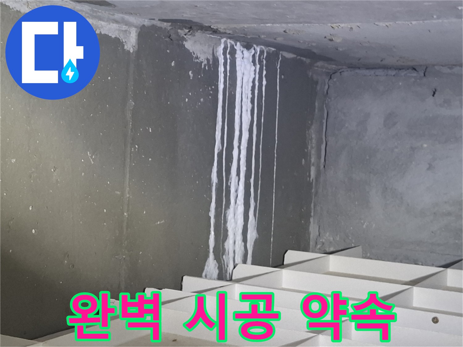 판교 봇들마을2단지 아파트 누수 - 주차장 누수 공사, 완벽 시공으로 재발 방지 약속