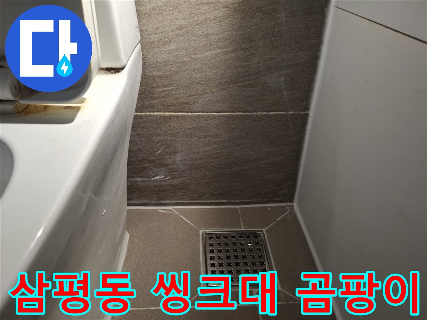 판교 삼평동 씽크대 배수구 곰팡이 - 누수 연관?