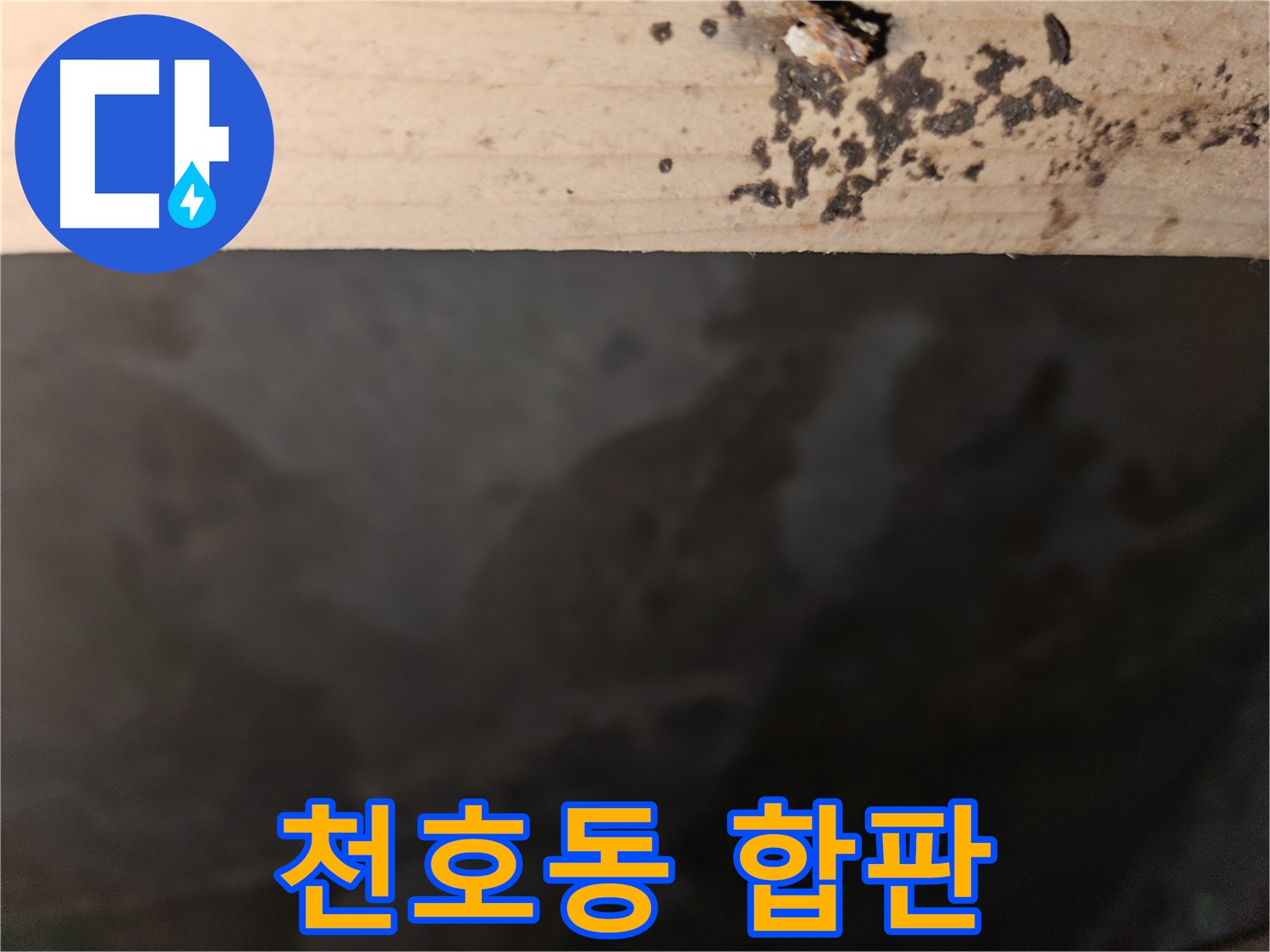 강동구 천호동 누수 - 합판 부식 - 건물 안전 위협