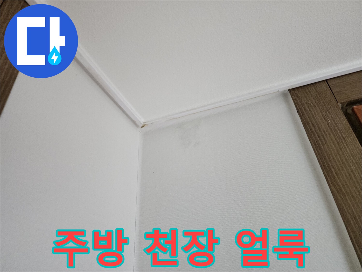 주방-천장과-벽면의-물얼룩-및-습기-상태