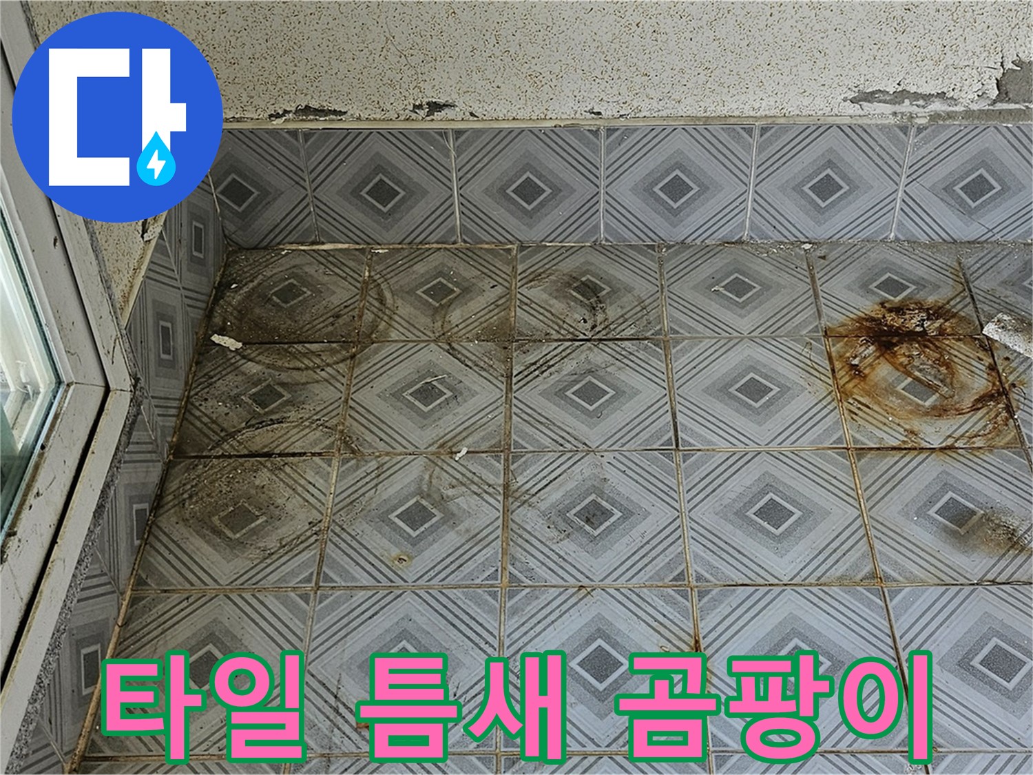 양천구 신월동 누수 - 타일 틈새 곰팡이 완벽 해결