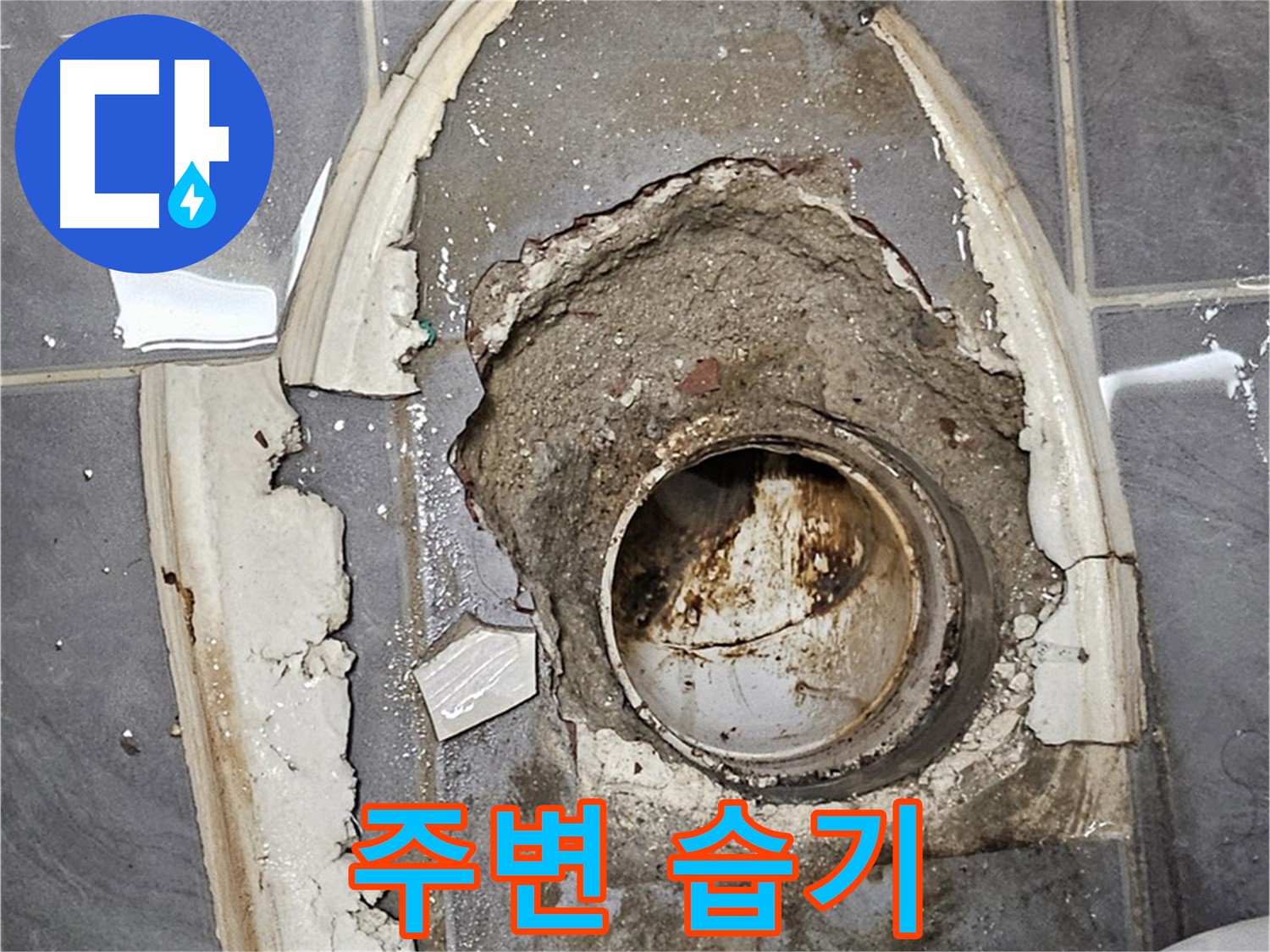 양천구 신월동 변기 누수 - 변기 주변 습기