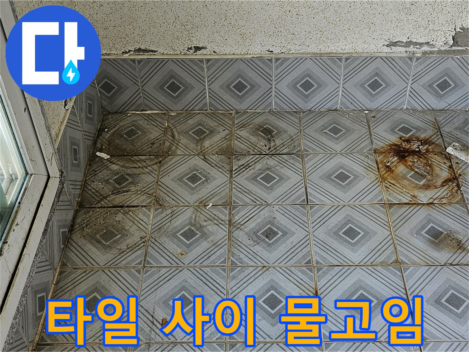양천구 신월동 타일 누수 - 타일 사이 물고임 완벽 차단 시공