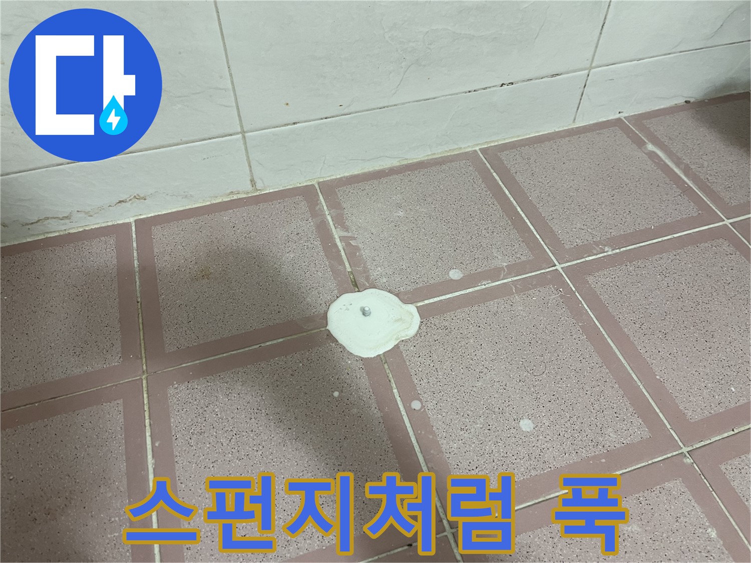 독산동 형제맨션빌 누수 - 백색 물질 밟으면 스펀지처럼 푹 꺼짐